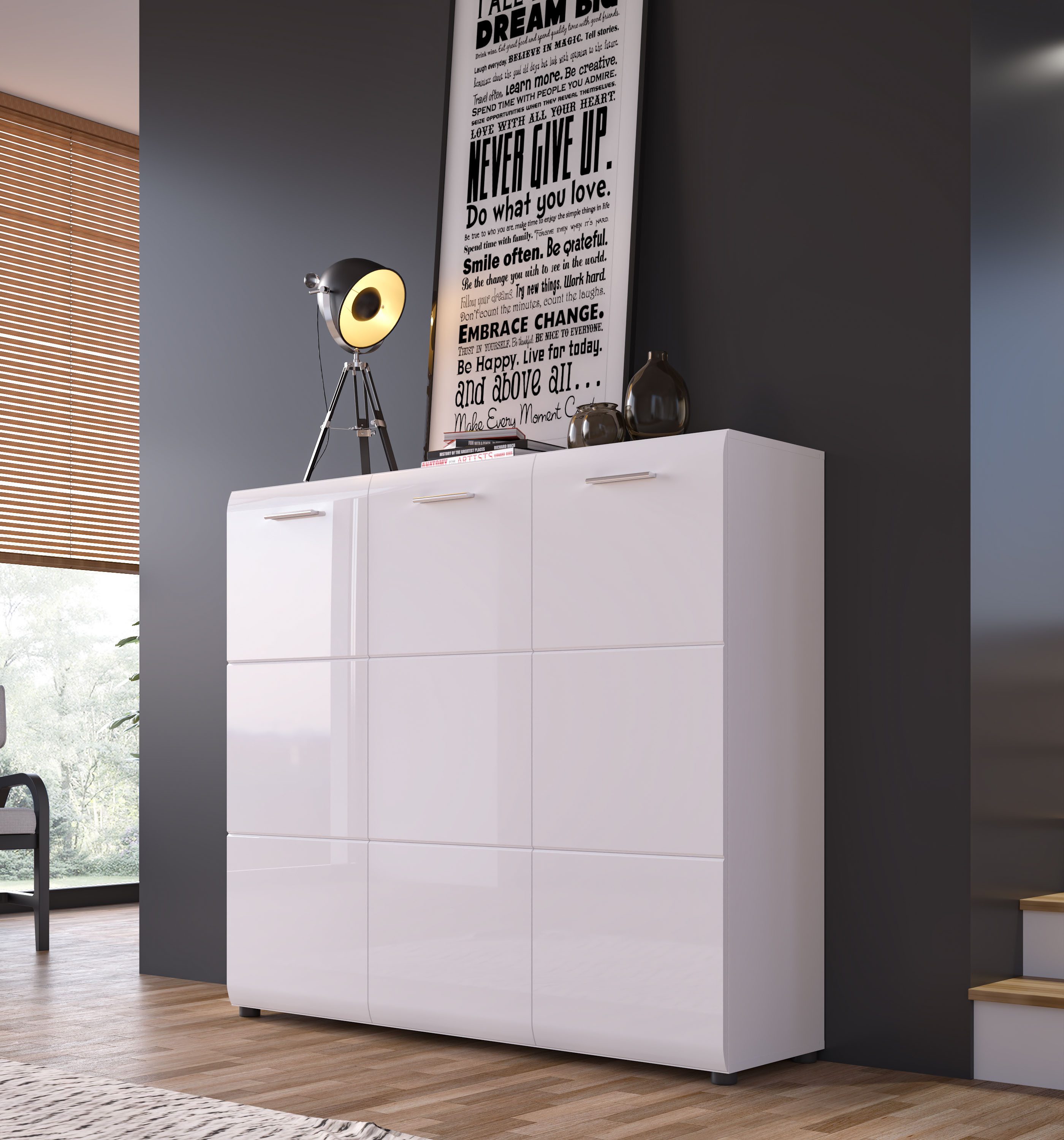 LIVING CHARM Schuhkommode Merano, Breite ca. 135 cm