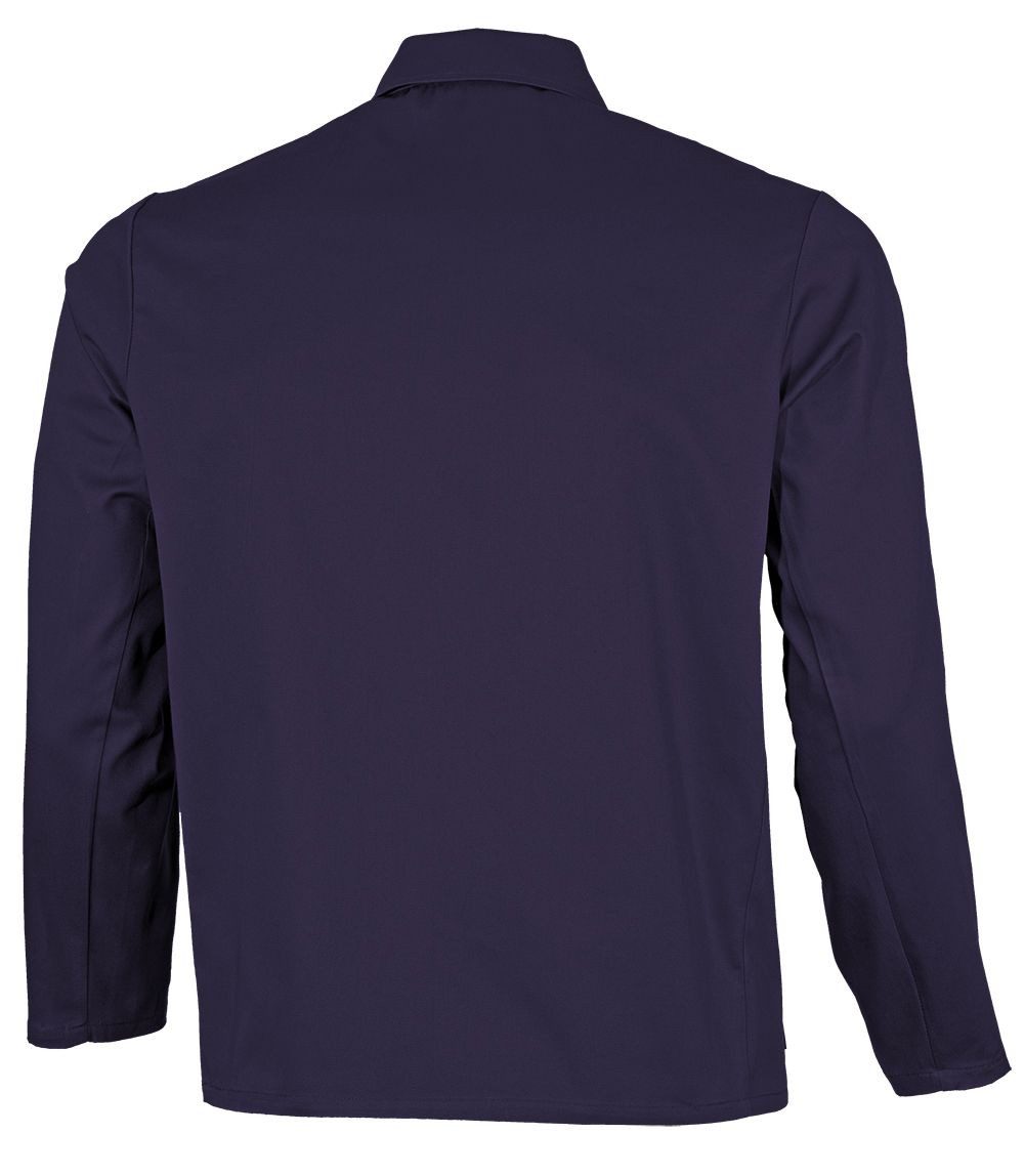 Qualitex Workwear Arbeitsjacke lange basic Werkstattjacke -BW 240 g - waschbar, aus reiner Baumwolle (1-St) Langjacke mit 5 Taschen - Blickdicht - Strapazierfähig - Pflegeleicht