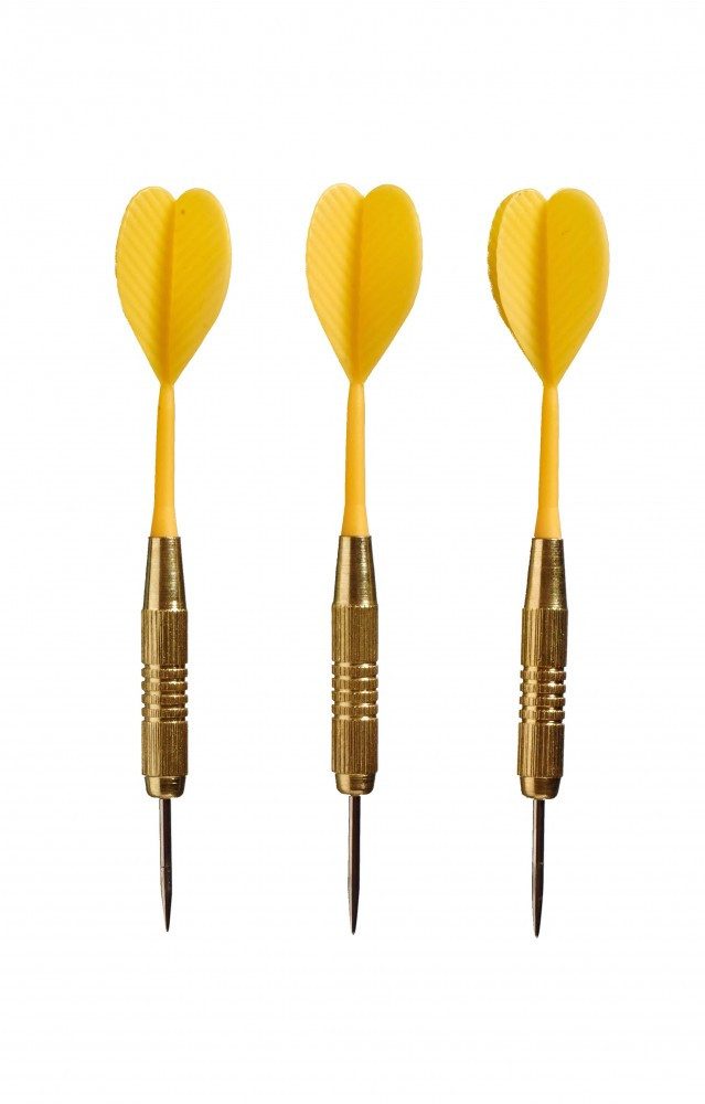 Best Sporting Dartpfeil Dartpfeilset Torpedo, 3 Stück à 20 g, Dartspitze Messing