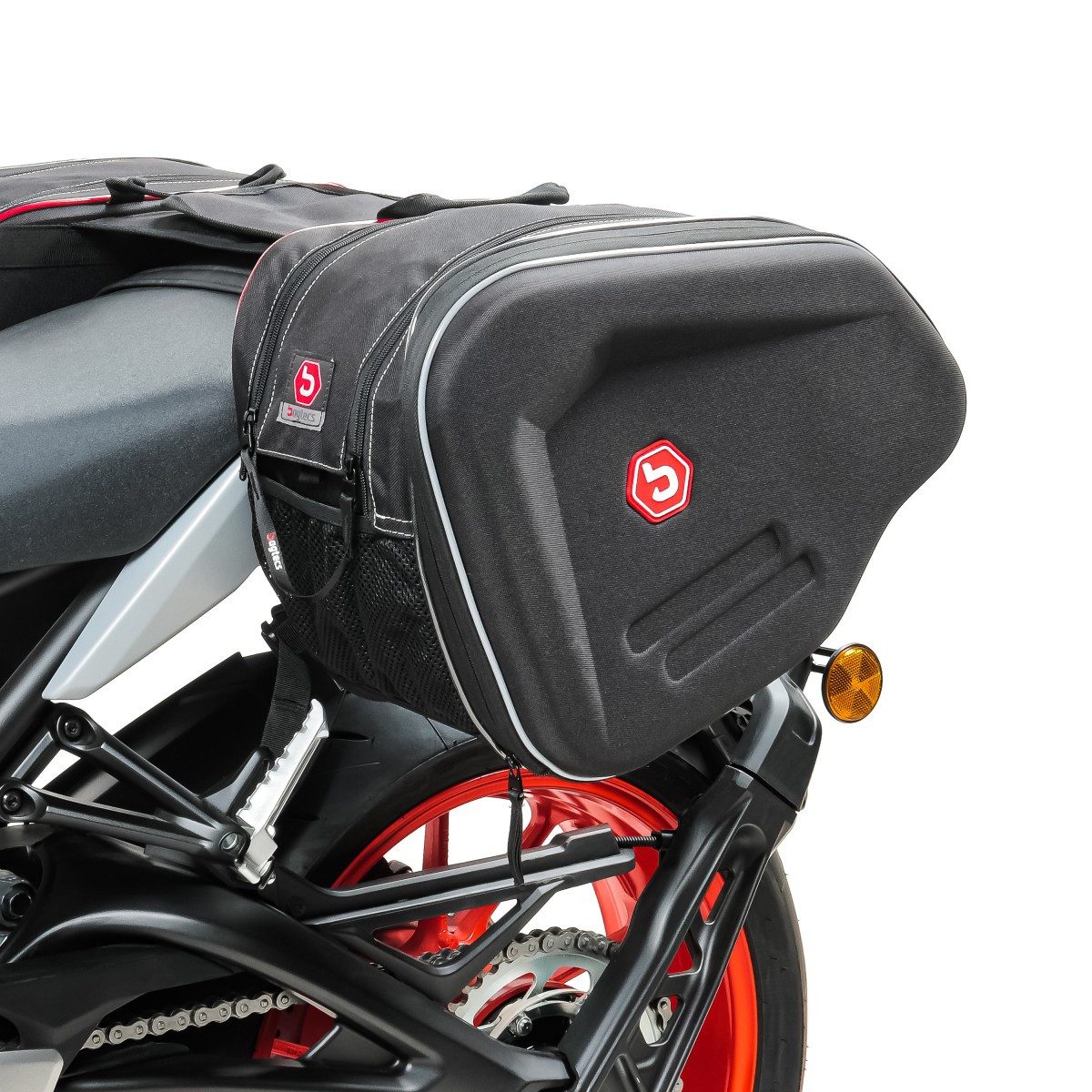 Bagtecs Reisetasche Set Seitentaschen + Einarmständer S1