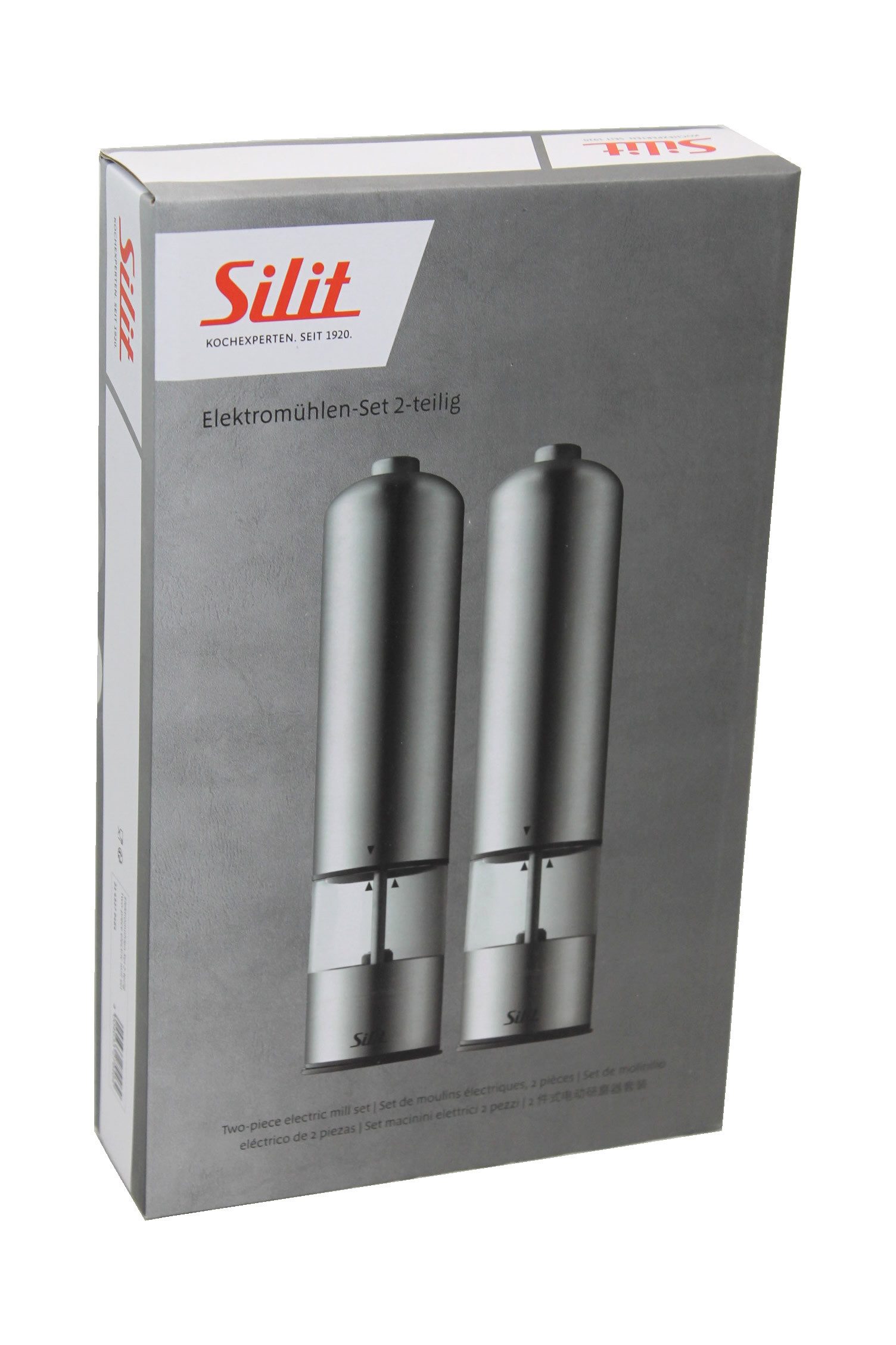 Silit Salz-/Pfeffermühle Elektromühlen-Set, 2-teilig