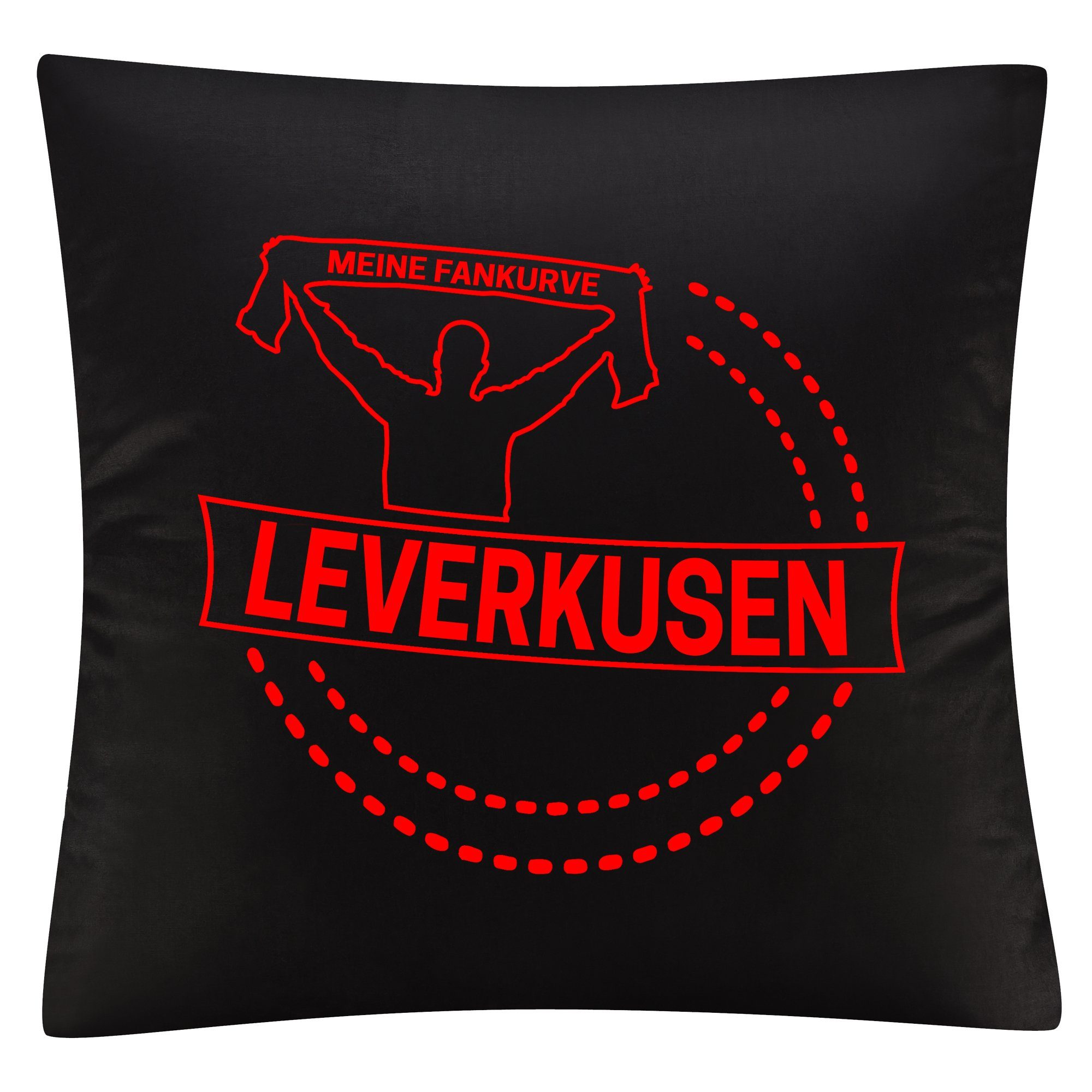 multifanshop Kissenbezug Leverkusen - Meine Fankurve - Kissen günstig online kaufen