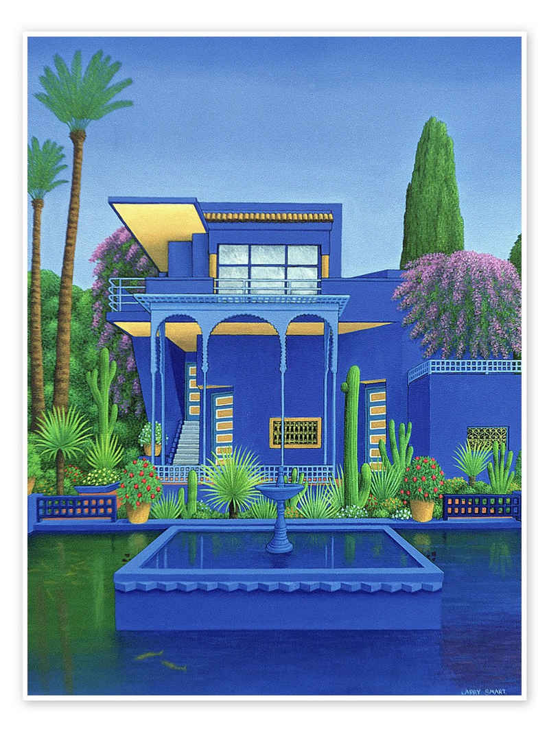 Posterlounge Poster Larry Smart, Garten von Majorelle, Marrakesch, Malerei