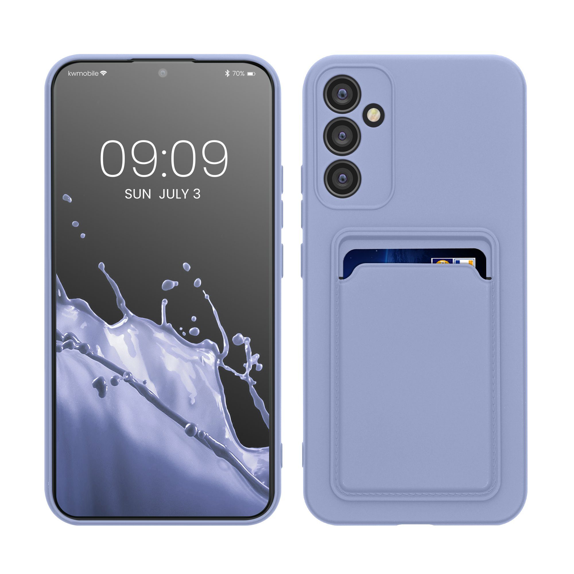kwmobile Handyhülle Hülle für Samsung Galaxy A34 5G, Handyhülle mit Fach für Karten - Handy Cover Case
