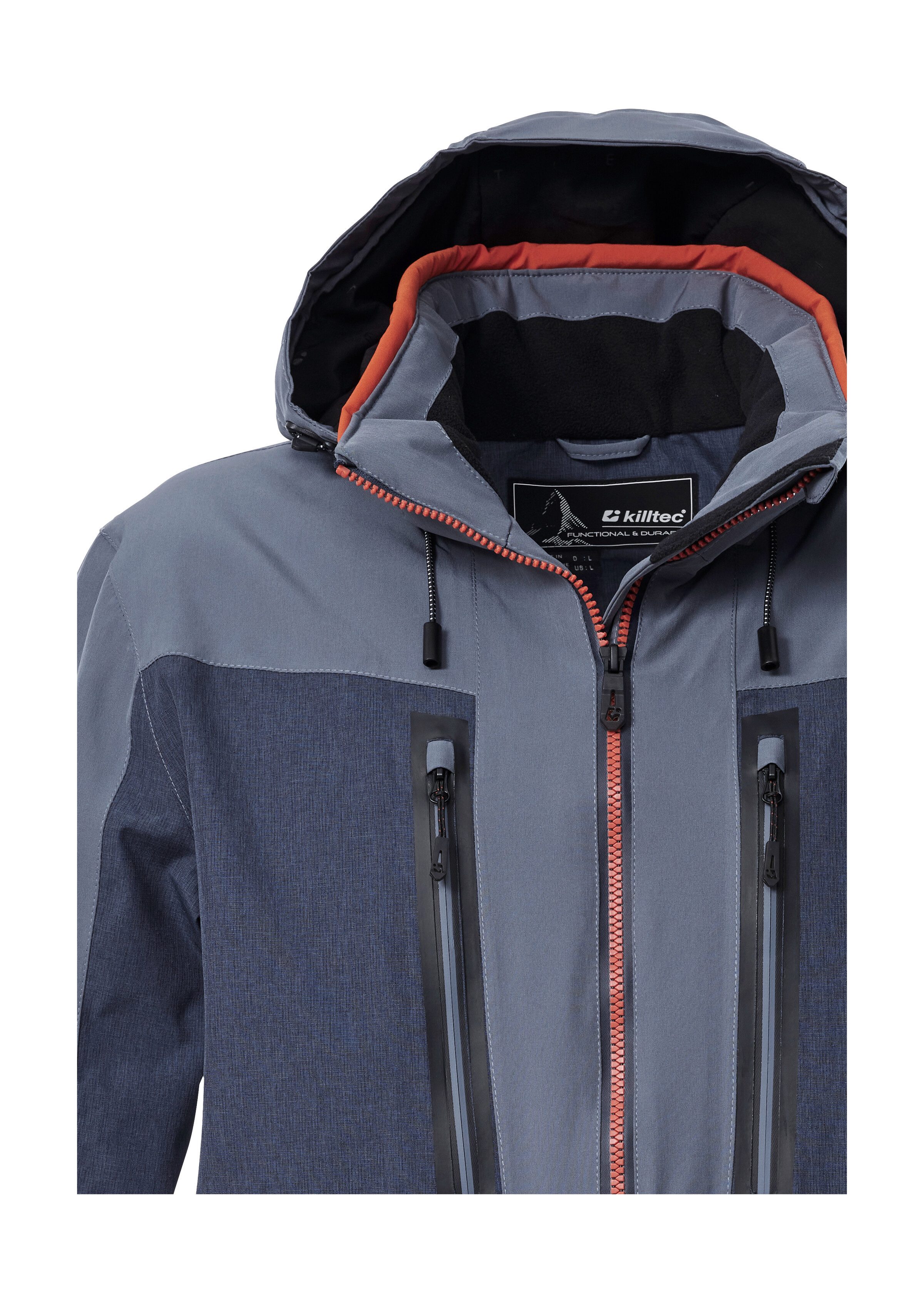 Killtec Skijacke KSW 47 MN SKI JCKT Herren Skijacke: wasserdicht, atmungsaktiv, abnehmbare Kapuze