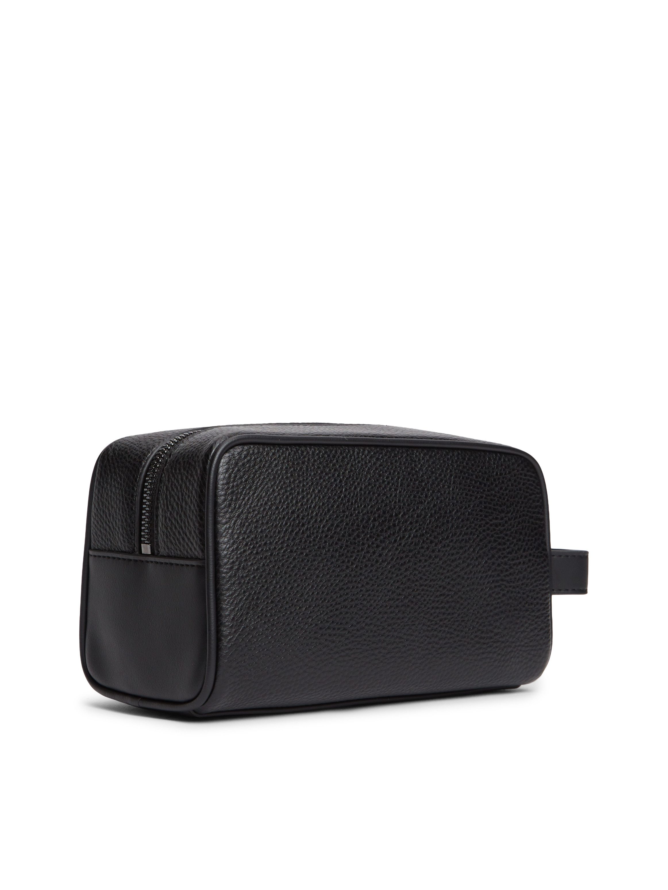 Tommy Hilfiger Kulturbeutel TH CENTRAL WASHBAG, Unisex Minibag, Hygienebeutel mit praktischer Handschlaufe