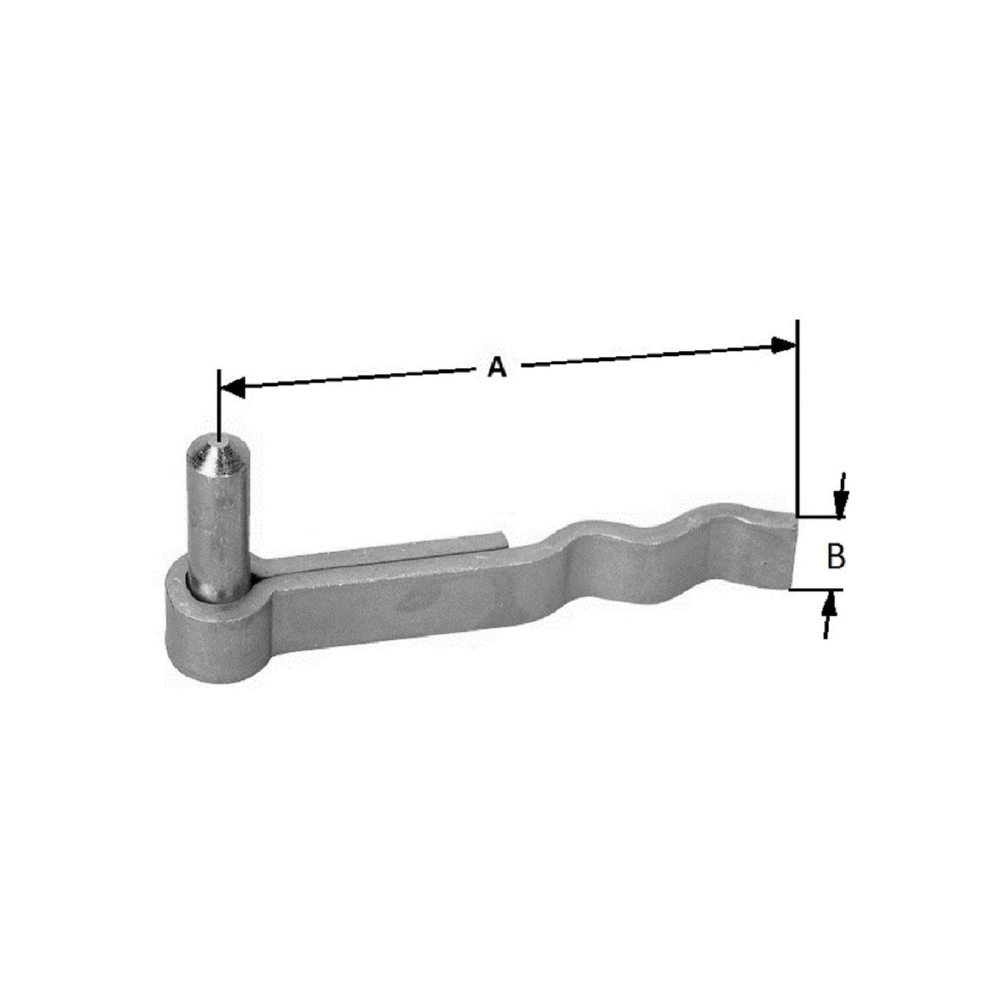 POLLMANN Kernbohrer POLLMANN Haken F,13mm,m.gewellter Lasche zum Eingipsen Eisen, galv. he