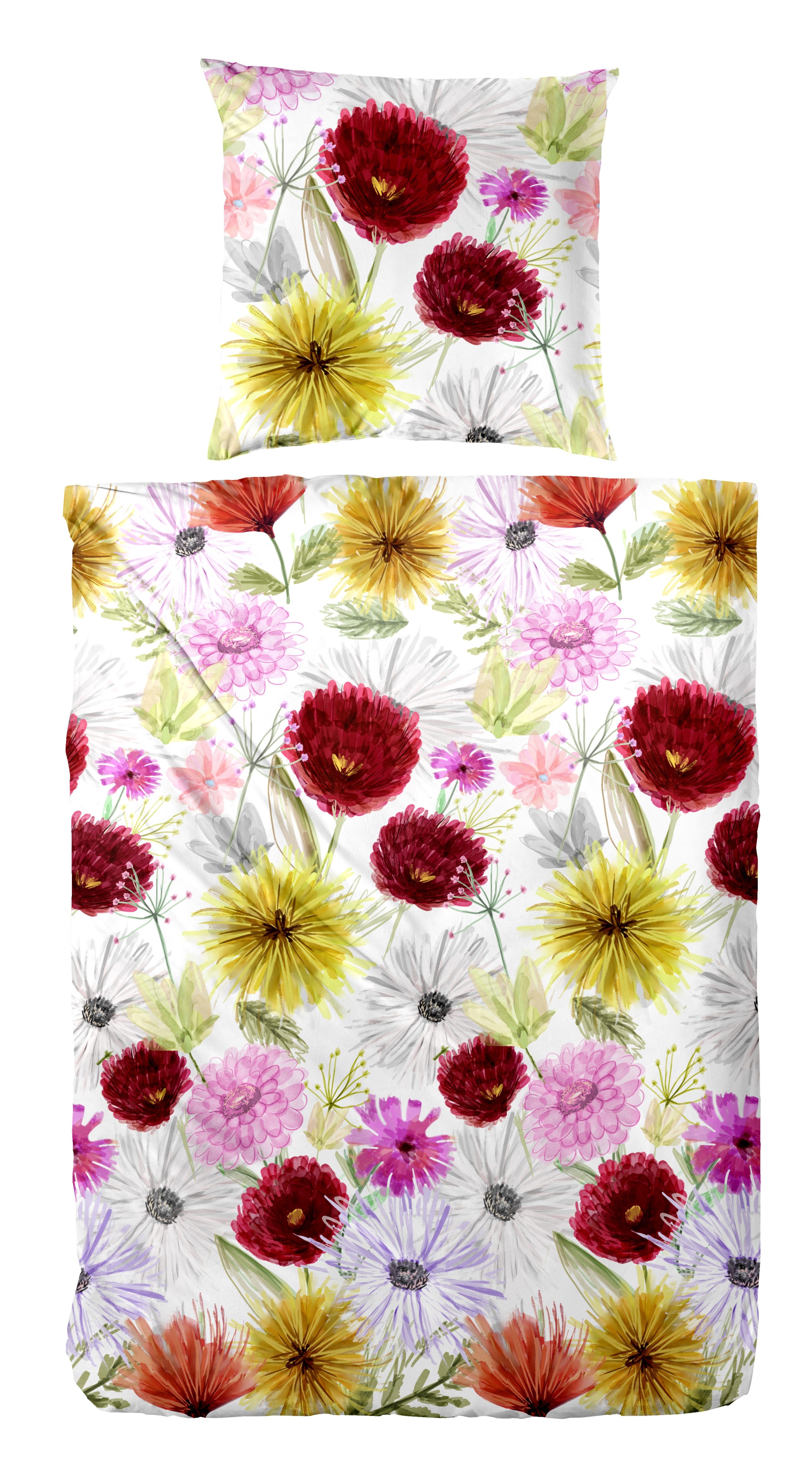 Primera Bettwäsche Mako-Satin-Bettwäsche Summer Time, Mako-Satin, günstig online kaufen