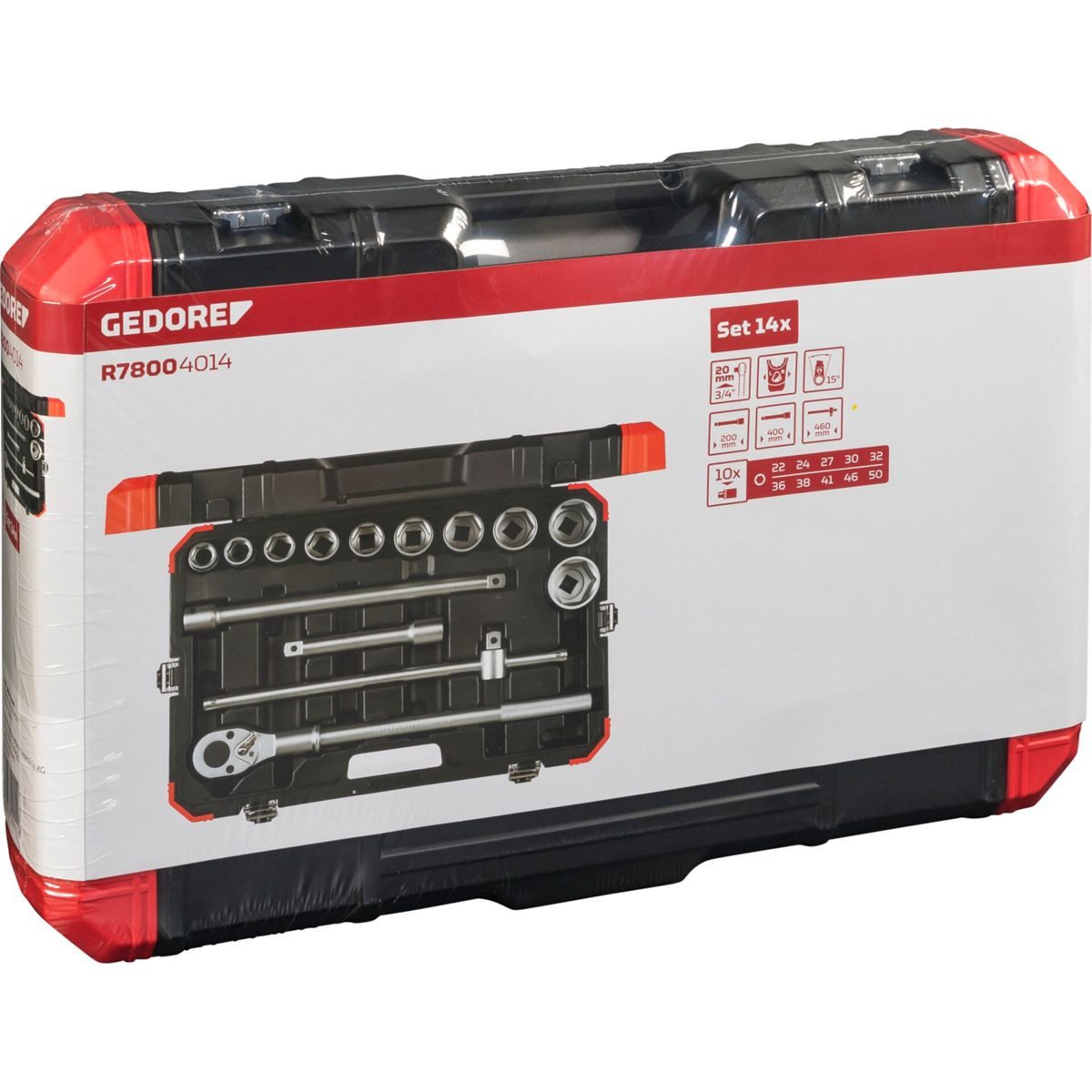 Gedore Steckschlüssel red Steckschlüssel-Satz 3/4 14-teilig