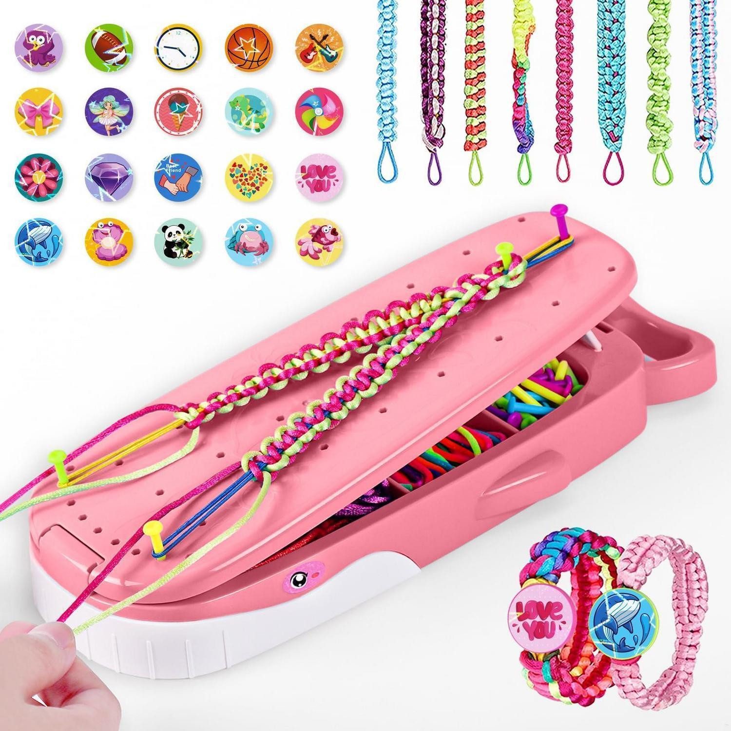 LuxusKollektion Ketten und Armband Set Freundschaftsarmband Set Wal Rosa DIY Basteln