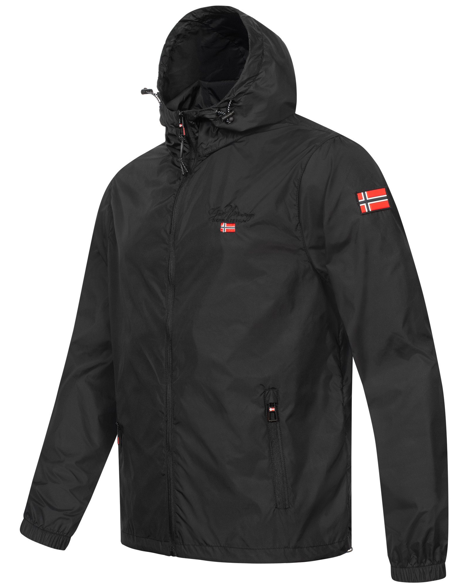 Geographical Norway Regenjacke Übergangsjacke Sport Jacke Windbreaker Regenjacke Outdoor Herbst – Bild 2 von 5