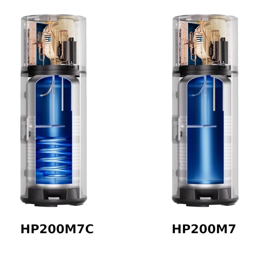 Haier Warmwasser-Wärmepumpe Kwikot by Haier Brauchwasserwärmepumpe Trinkwasser HP200M7 200 L R290, Energieklasse A+