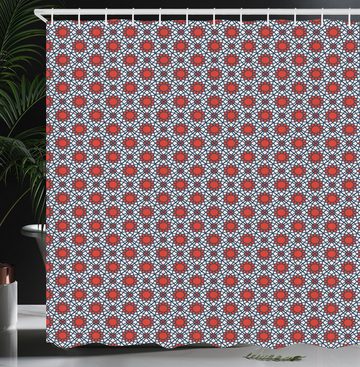 Abakuhaus Duschvorhang Moderner Digitaldruck mit 12 Haken auf Stoff Wasser Resistent Breite 175 cm, Höhe 180 cm, Geometrisch Naher Osten