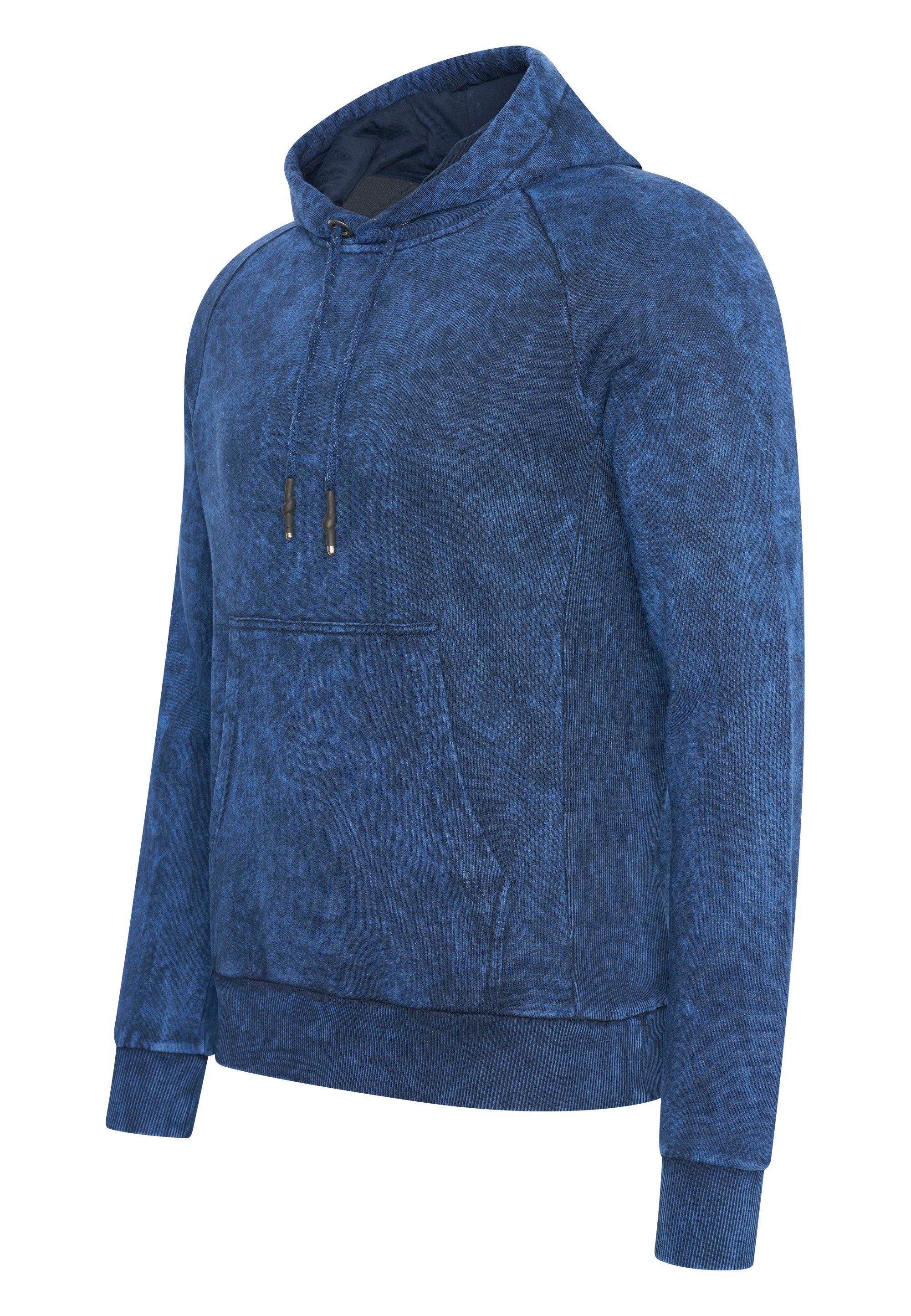 verwaschenem Neal Rusty in indigo Design Kapuzensweatshirt