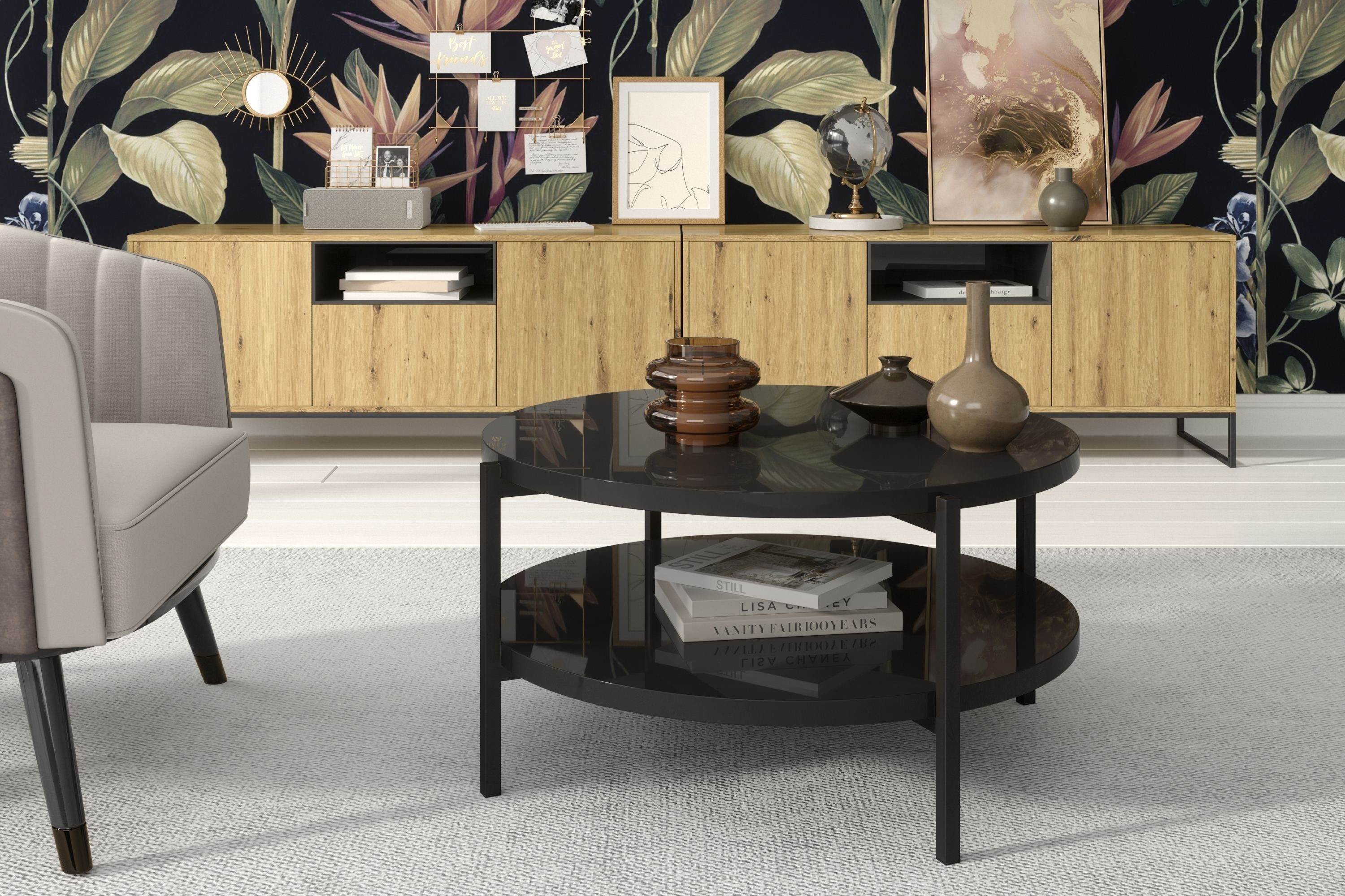 KONSIMO® Couchtisch Couchtisch GERIS, modern, Loft-Stil, günstig online kaufen