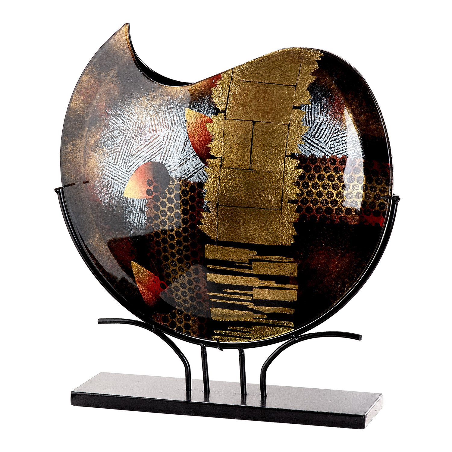 GILDE Bodenvase Dixion (1 St), Innenwände sind handbemalt; Nicht wasserdicht, Höhe: 51cm