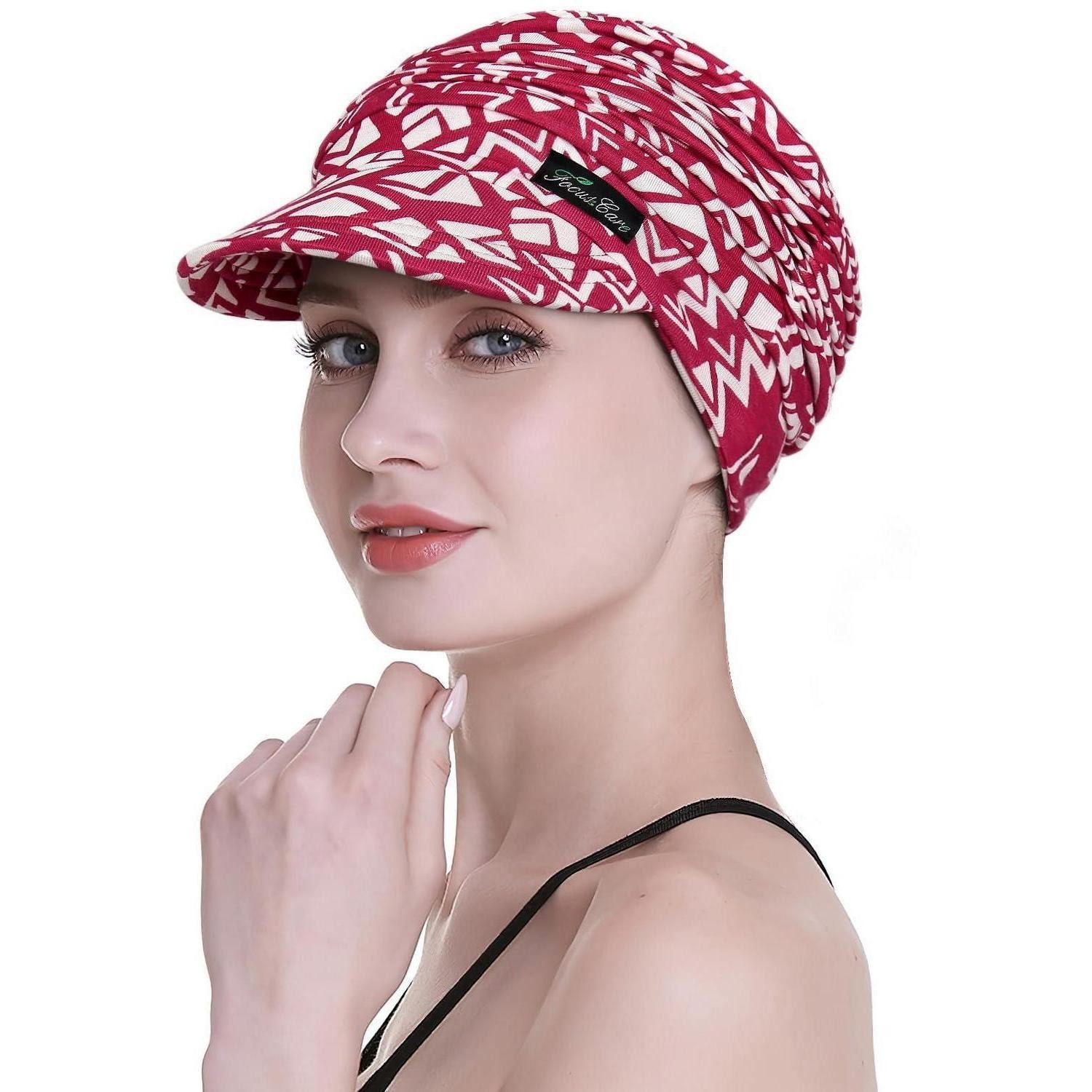 LuxusKollektion Turban Chemo-Schal Bambus Turban für Frauen Rot, (1-St)