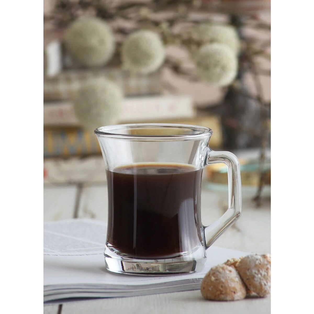 LAV Teeglas Zen Teegläser-Set mit Henkel 6-teilig - 255 ml, 6-tlg., Glas, 6-teilig, 255 ml