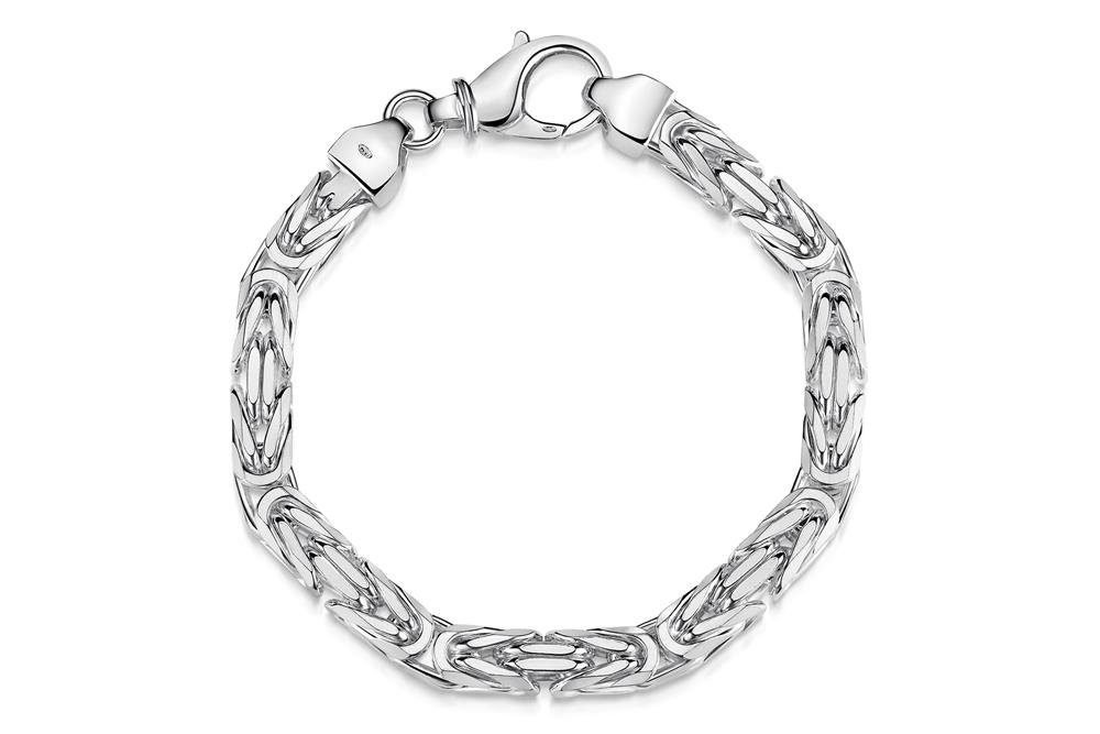 Silberkettenstore Silberarmband Königskette Armband 7mm - 925 Silber