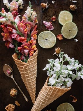 bmf-versand Waffeleisen Waffeleisen für Eiswaffeln dünn Eistüten Hörncheneisen mit Kegel und, 1200,00 W, mit Backampel, für Kindergeburtstag, mit Pflegetuch