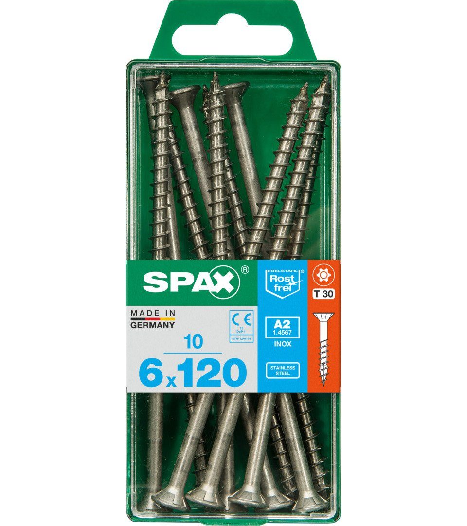 mm 6.0 120 SPAX x Holzbauschraube TX Spax Universalschrauben 30