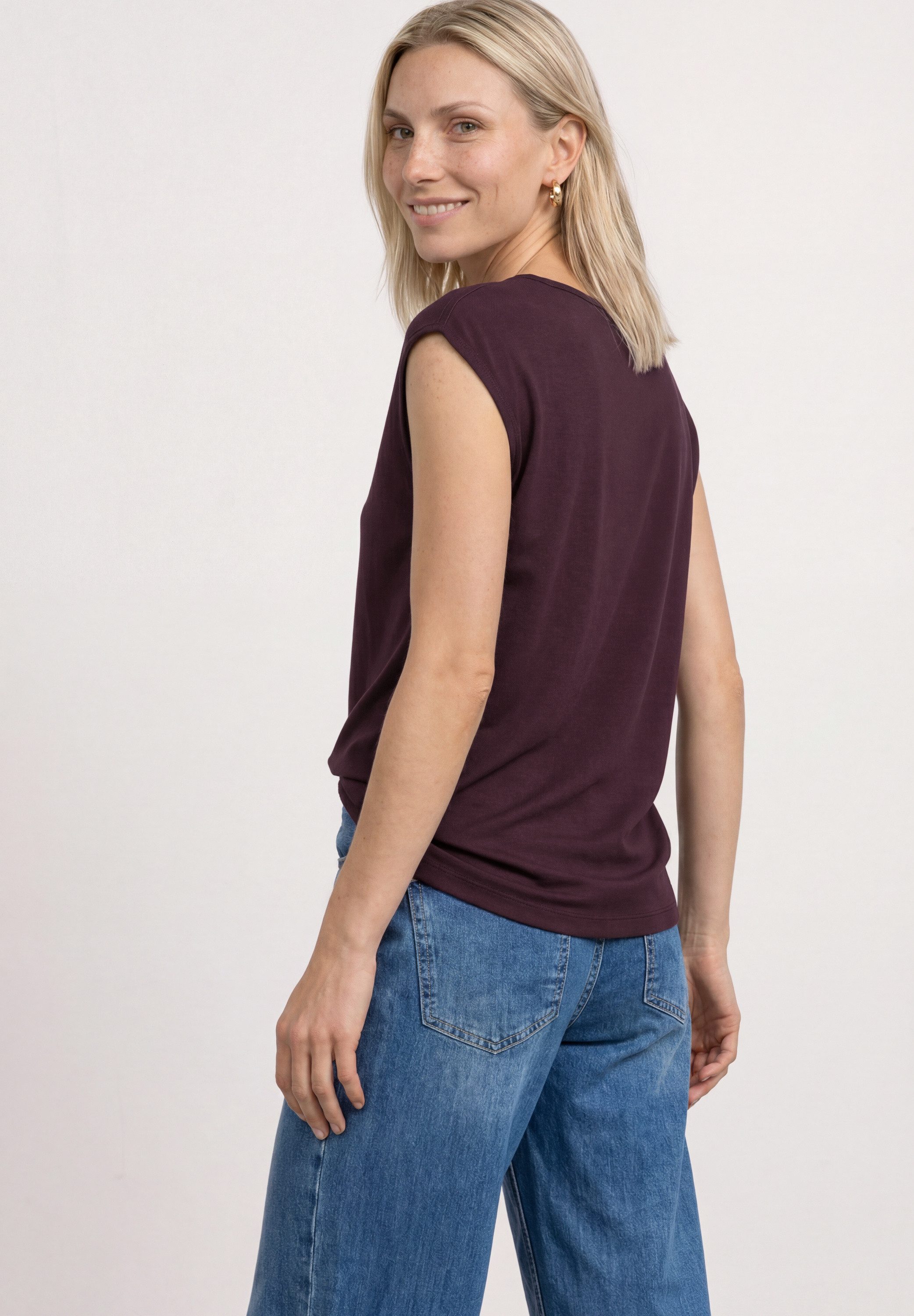 STREET ONE T-Shirt mit U-Boot-Ausschnitt
