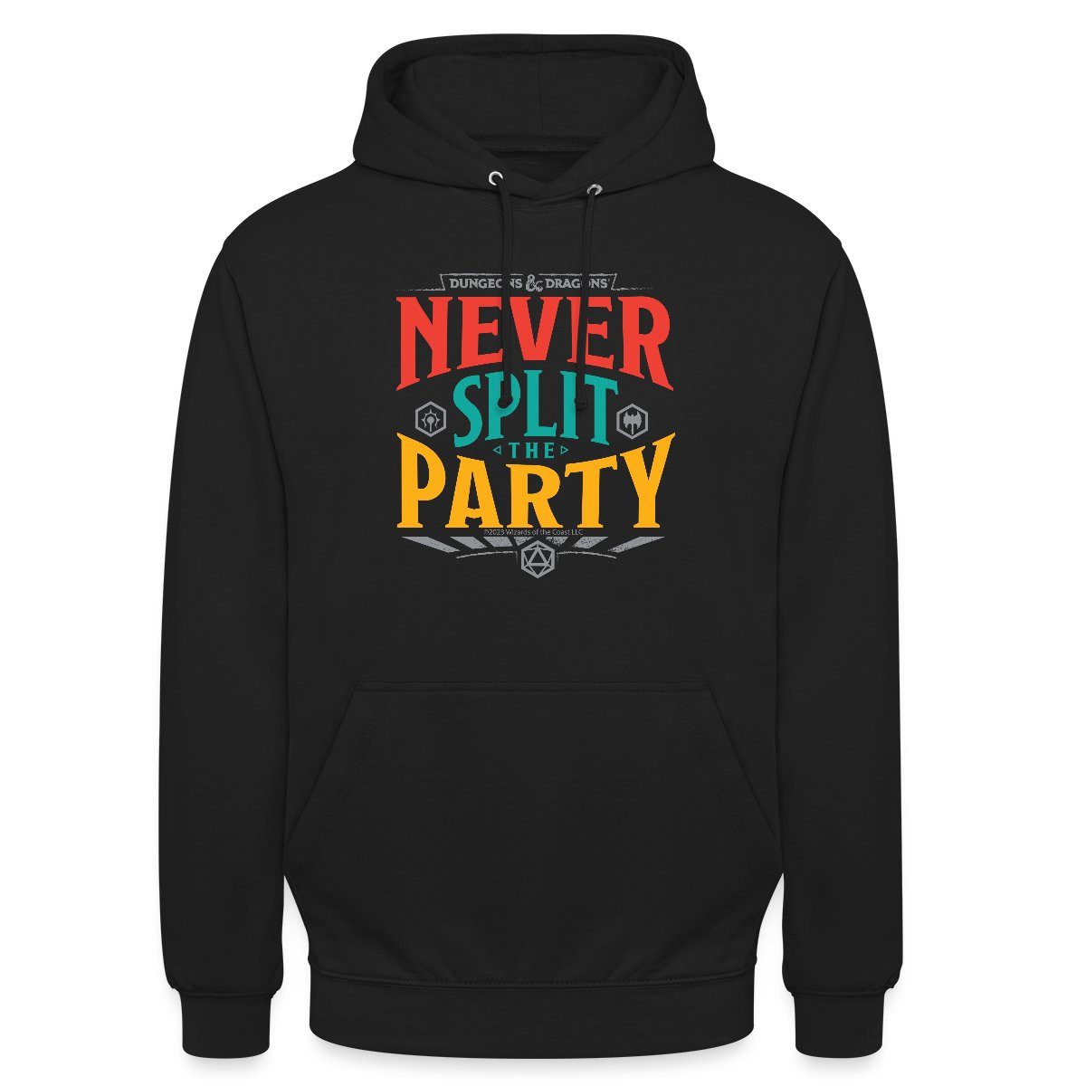 Hoodie Dungeons And Dragons Never Split The Party Unisex Hoodie
