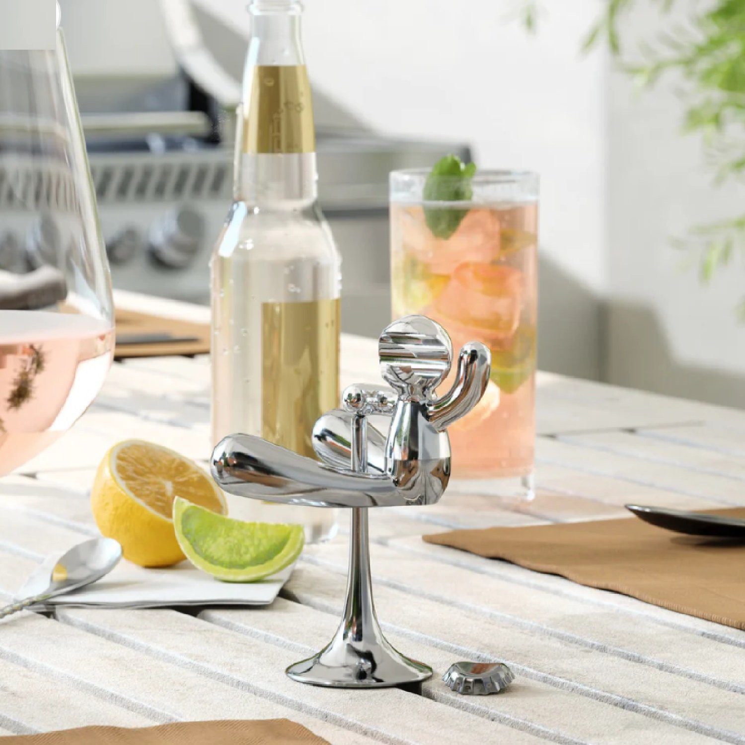 Umbra Flaschenöffner Rodeo Buddy Bottle Opener chrom