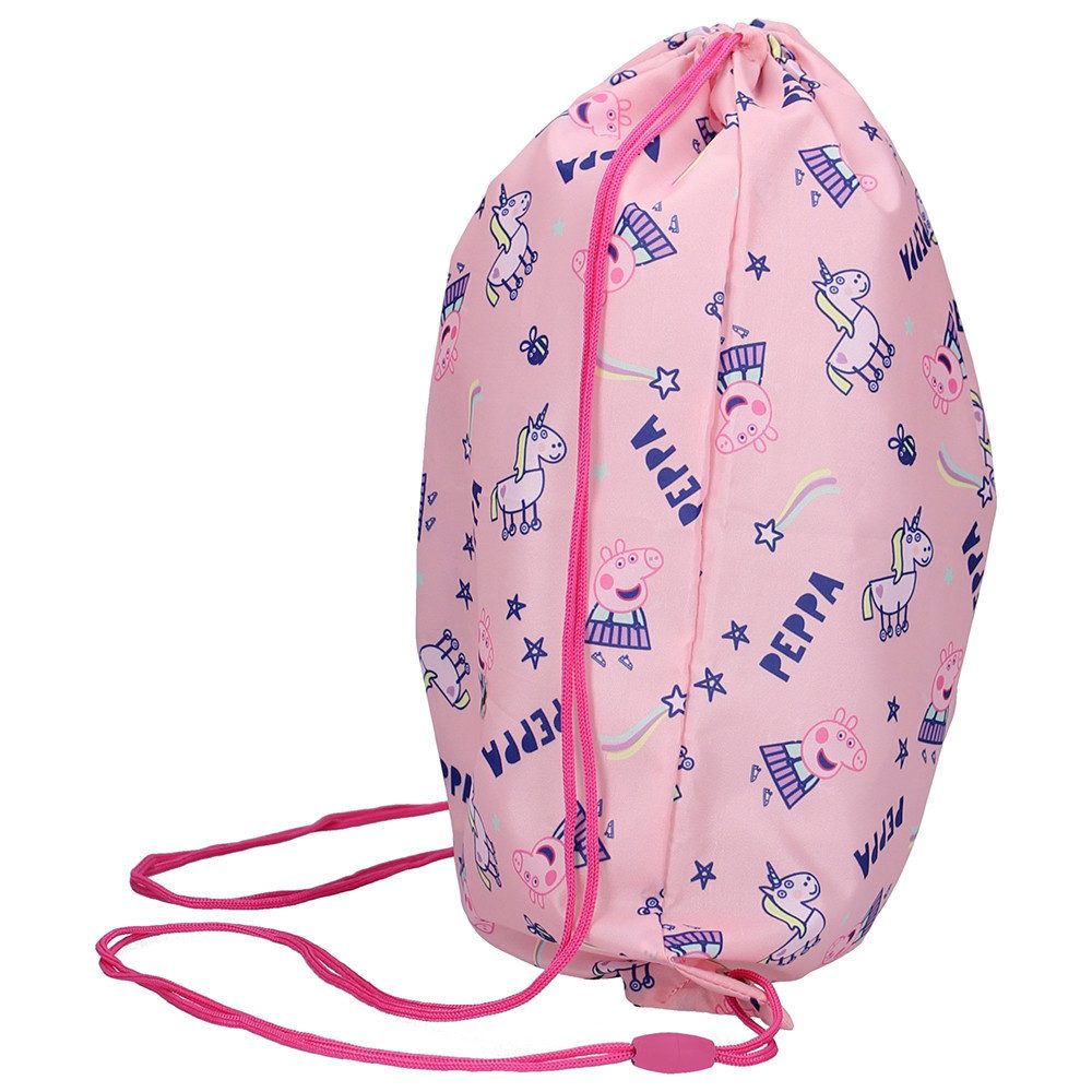 Peppa Pig Turnbeutel PEPPA WUTZ Turnbeutel Tasche Gymbag 37x45cm