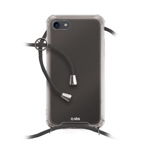 sbs Case zum Umhängen »SBS Handyhülle für iPhone SE 2020 / iPhone 8 / iPhone 7 transparent mit verstellbarem Umhängeband & Stoßschutzecken - Handy Hülle«
