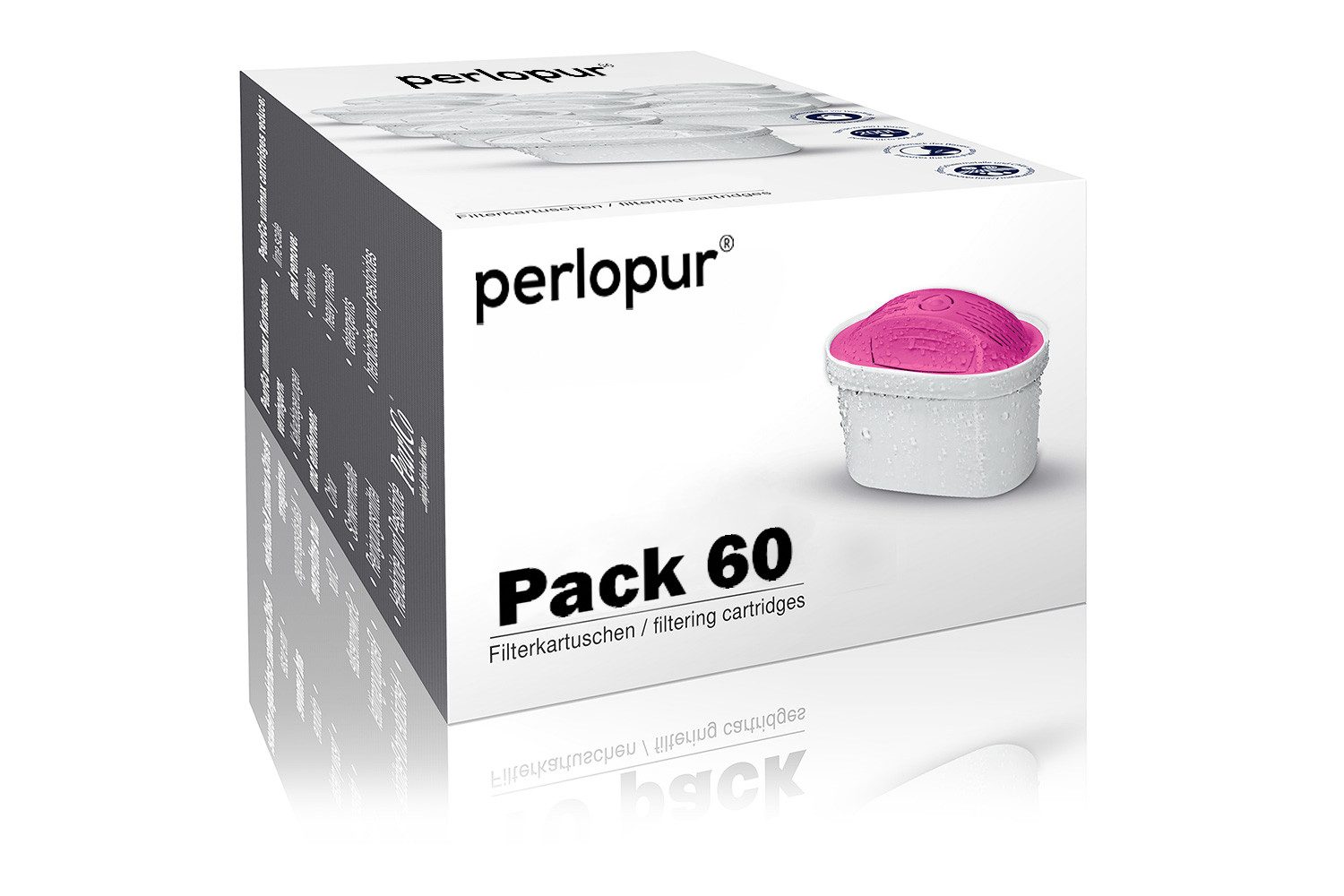 PerloPur Kalk- und Wasserfilter Filterkartuschen unimax AquaMag Pack 60, Zubehör für Siemens EQ Series, TZ70003, Bosch TCZ7003, Brita Intenza Filter