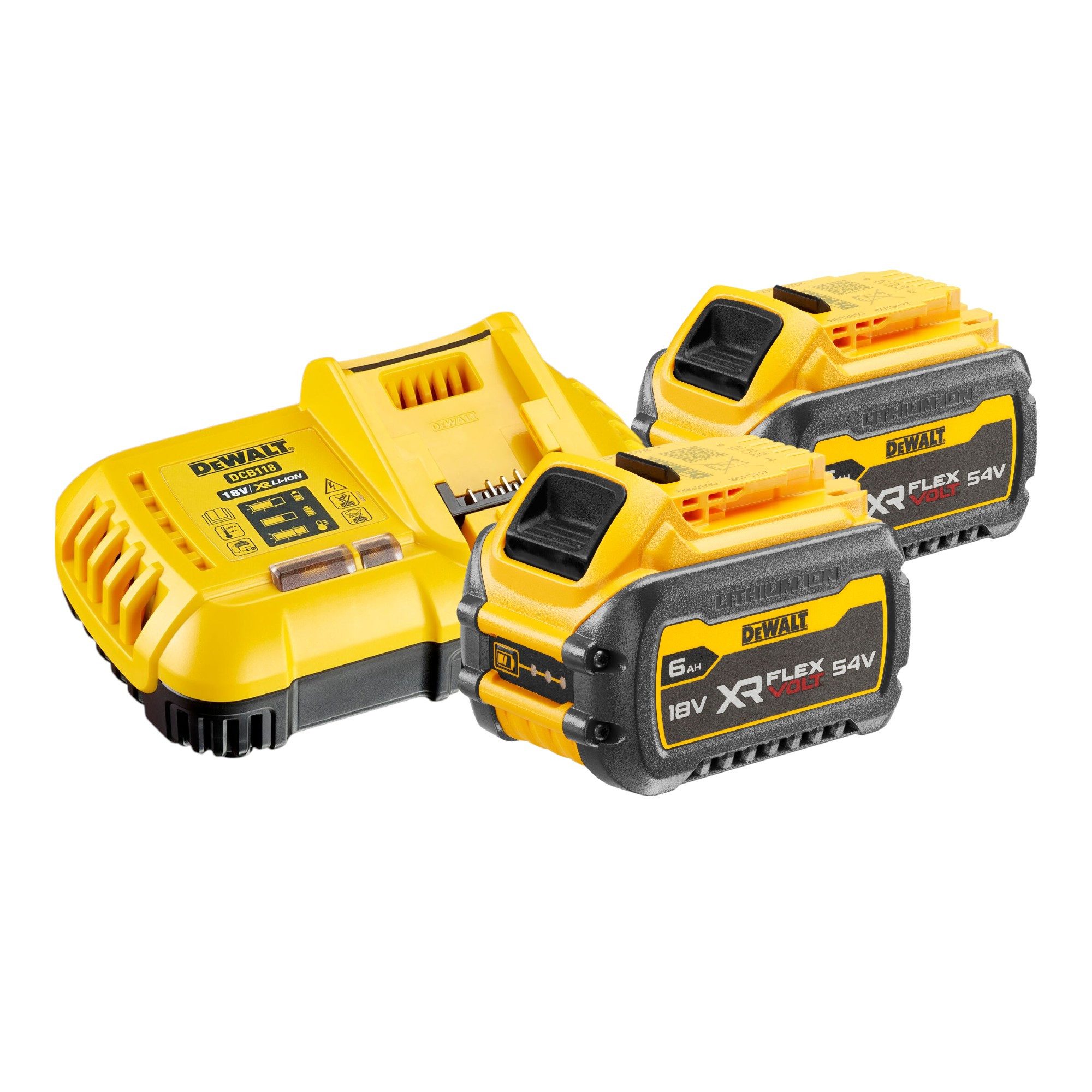 DeWalt Akku-Kettensäge DCMCS 575 T2 Akku Kettensäge 54 V FlexVolt 50 cm Brushless + 2x Akku