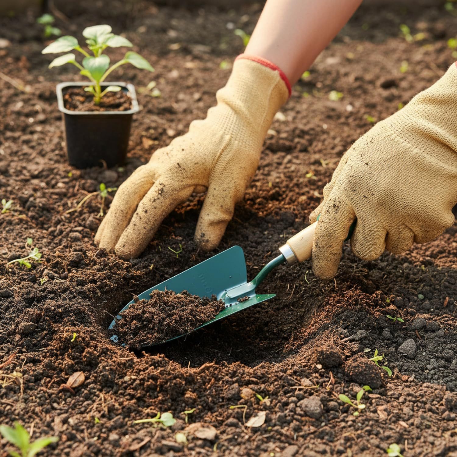 com-four Gartenpflege-Set Gartengeräte-Set