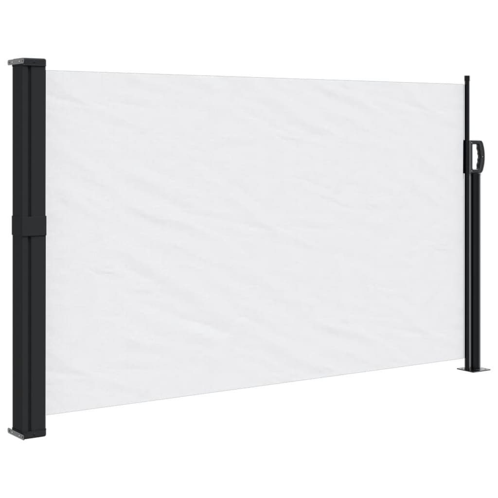 vidaXL Seitenmarkise 117 x 300 cm Seitenmarkise Ausziehbar Weiß 120x300 cm