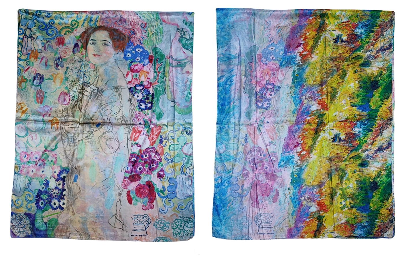 MIRROSI Modeschal Weicher & Leicht Großes Schal, ca.70x180cm, zweiseitig tragbar, (aus 50% Viskose 50% Baumwolle, Atemberaubende Designs), Damen Halstuch Stola  – Bild 3 von 4