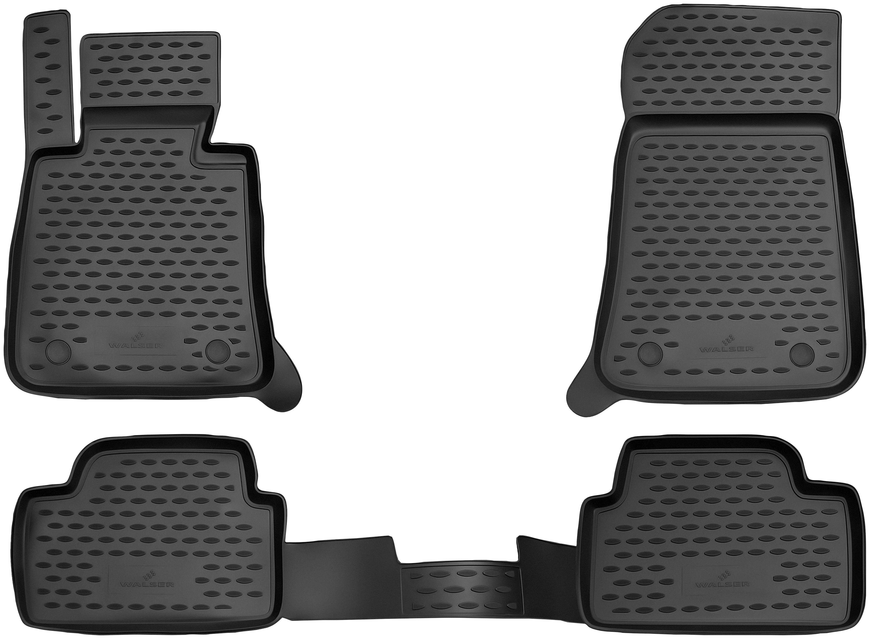 WALSER Passform-Fußmatten XTR (4 St), für BMW 3 Stufenheck, für BMW 3 (E90)  2004 - 2012
