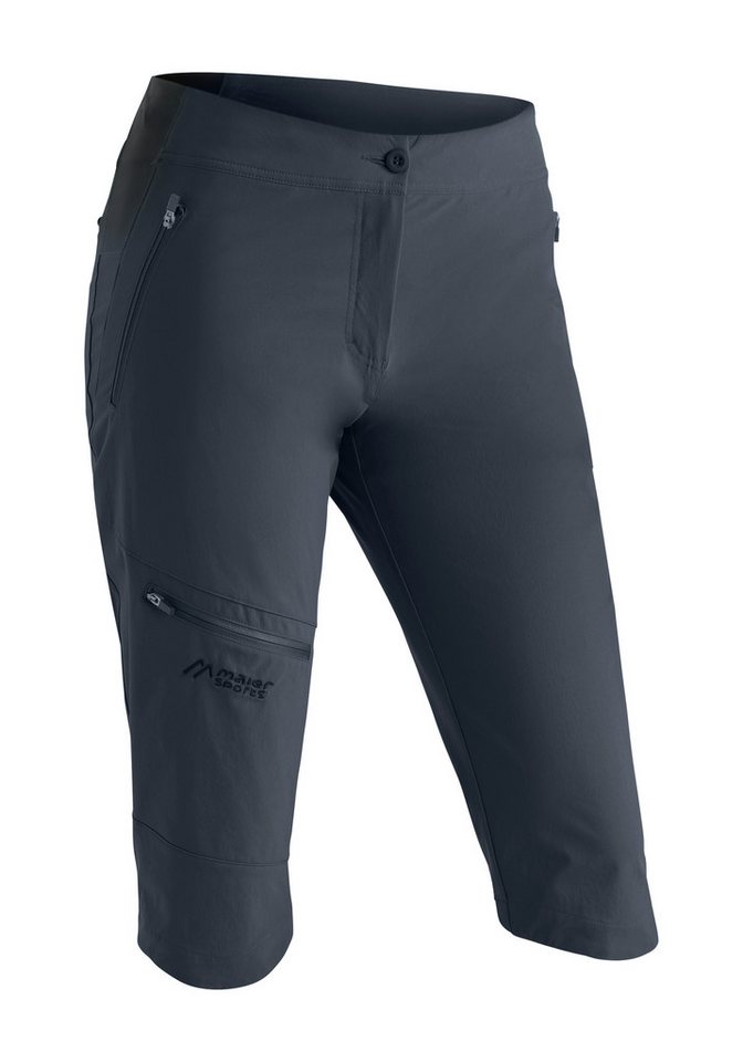 Maier Sports Outdoorhose Inara slim Capri Vario Damen Wanderhose, elastische Funktionshose mit 4 Taschen, Slim Fit
