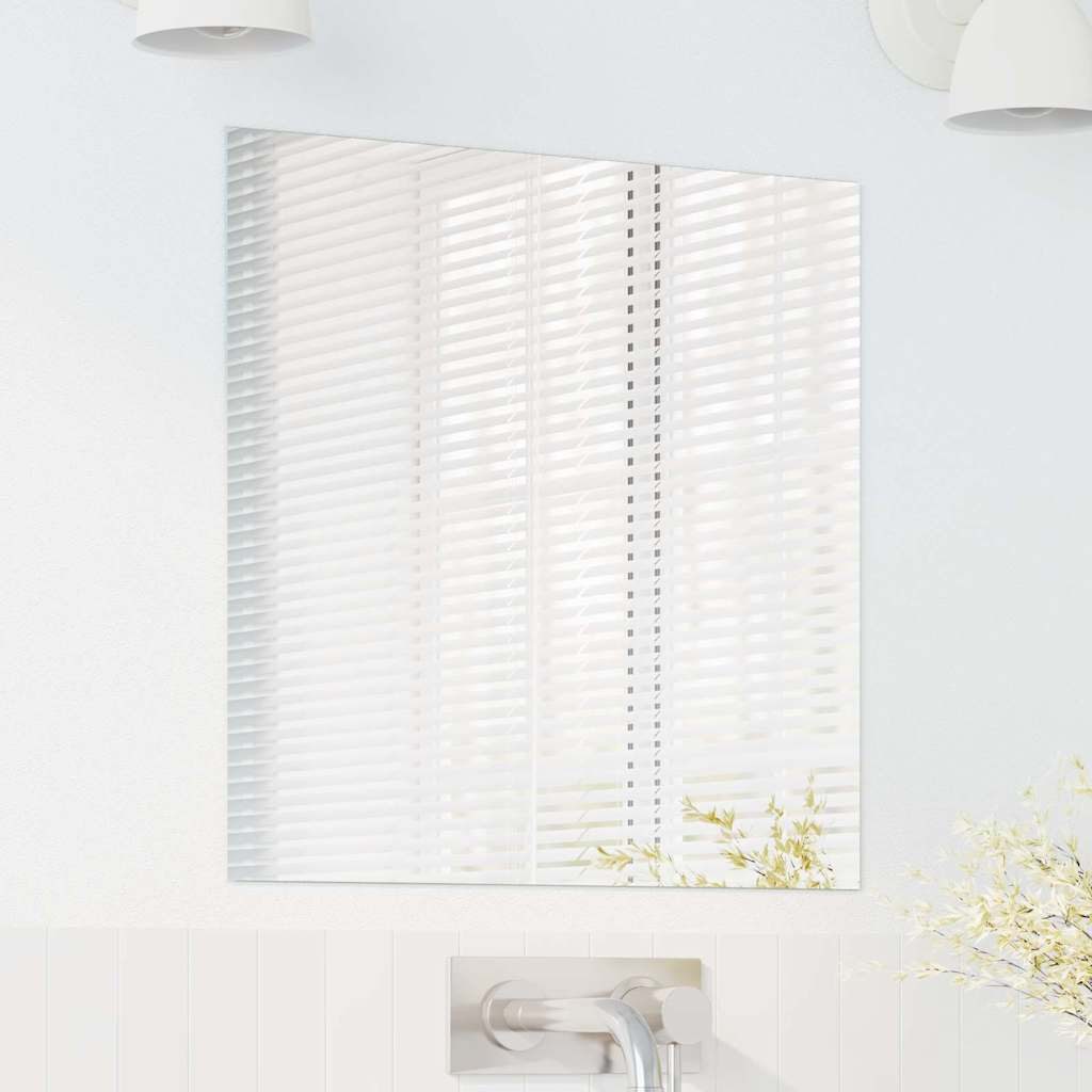 vidaXL Spiegel Wandspiegel Quadratisch 50 x 50 cm Gehärtetes Glas (1-St)