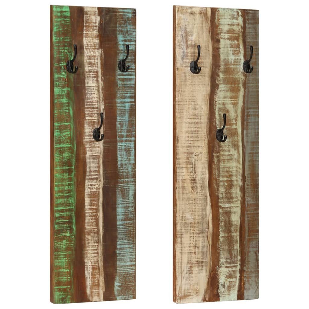 vidaXL Шкафыständer Wandgarderoben 2 Stk. 36x3x110 cm Altholz Massiv, (1 St)