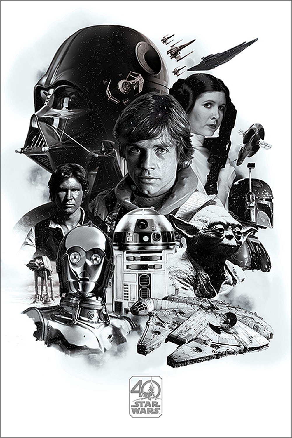 PYRAMID Poster Star Wars 40th Anniversary Poster Montage 61 x 91,5 cm