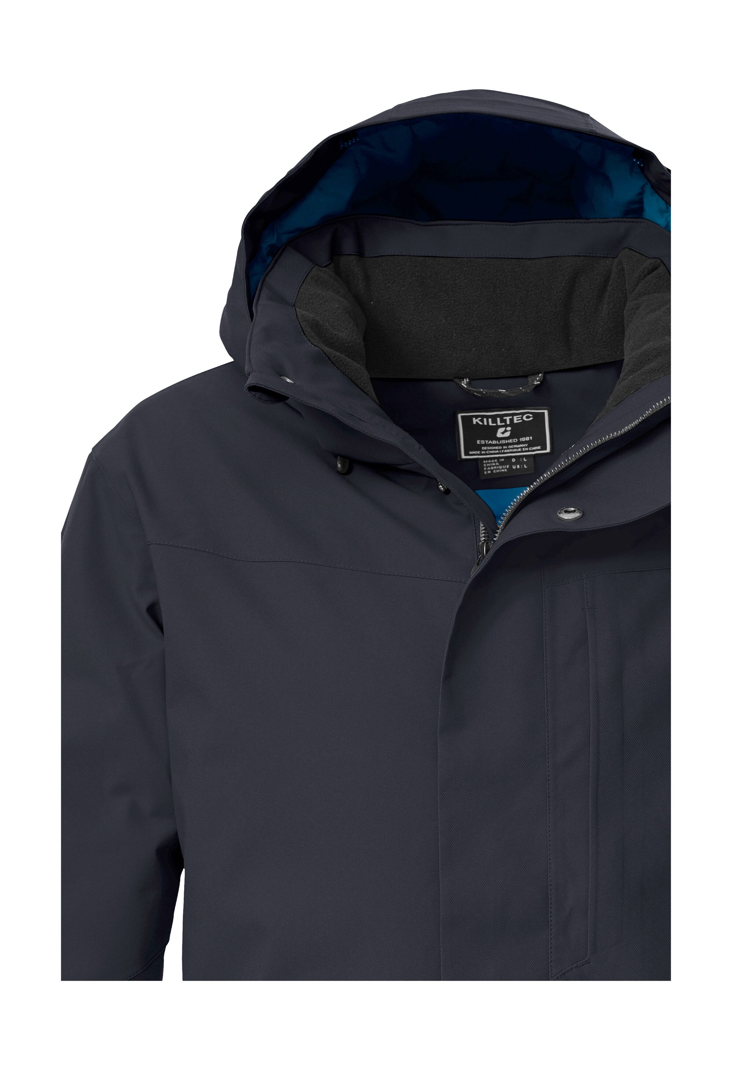 Killtec Parka KOW 85 MN PRK Wasserdicht, atmungsaktiv, abnehmbare Kapuze, recyceltes Material