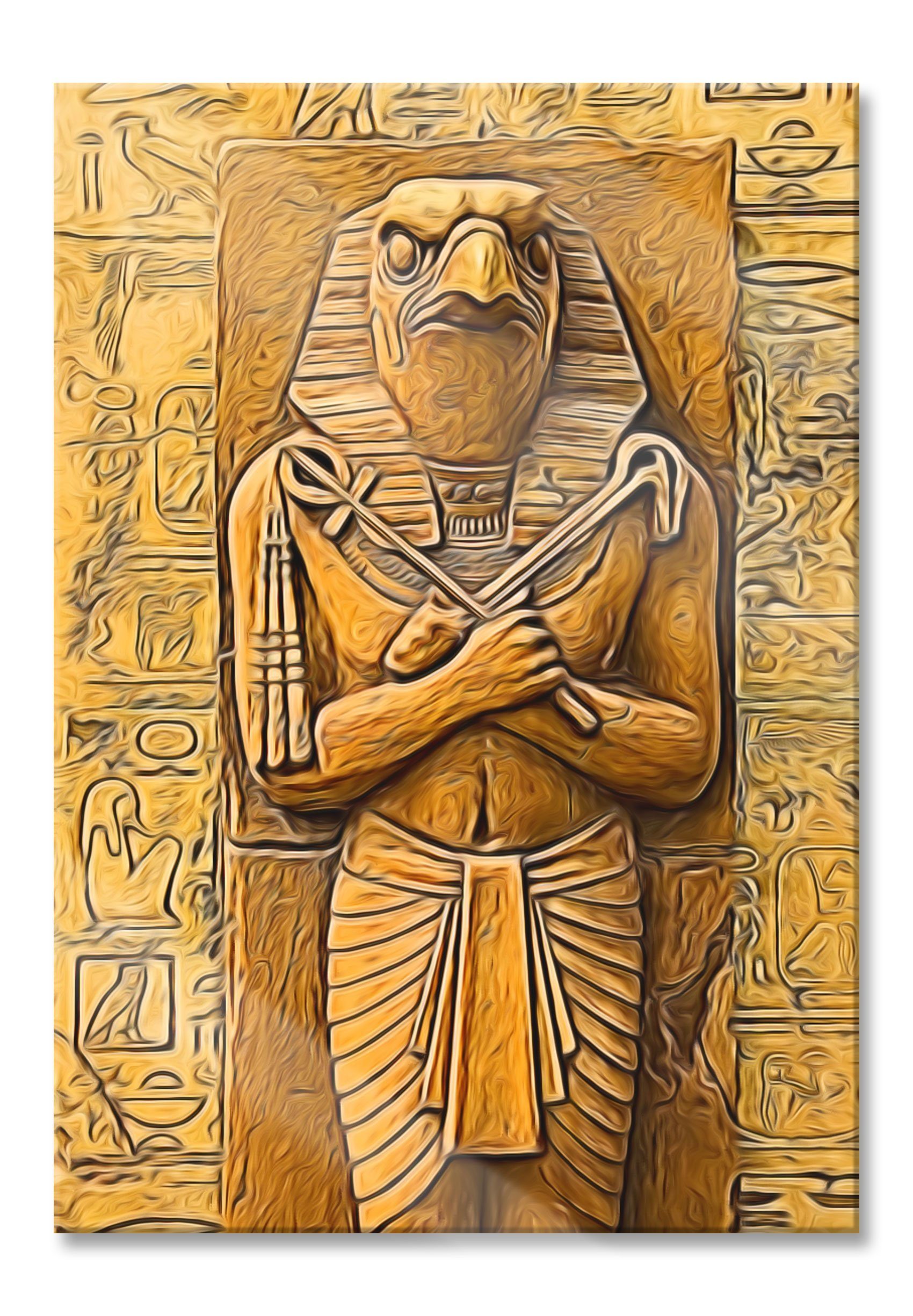 Pixxprint Glasbild Horus der ägyptische Gott, Horus der ägyptische Gott (1 St), Glasbild aus