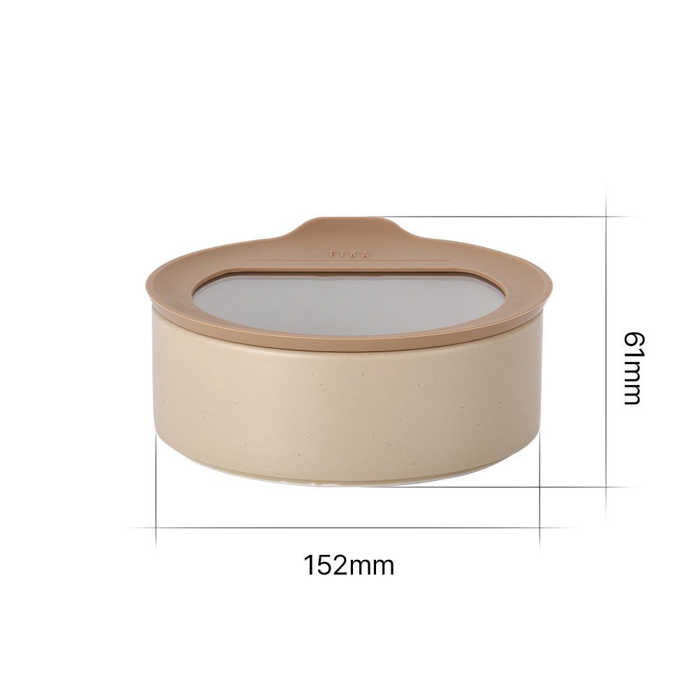 Silikon, Keramik, Vorratsdose Sand Beige, Keramik 700ml - NEOFLAM® (1-tlg) Vorratsdose FIKA One