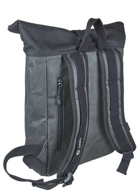 CRIPT Rucksack veggy backpack, Kraft Papier, reißfest, abwaschbar, leicht, ökologisch, nachhaltig