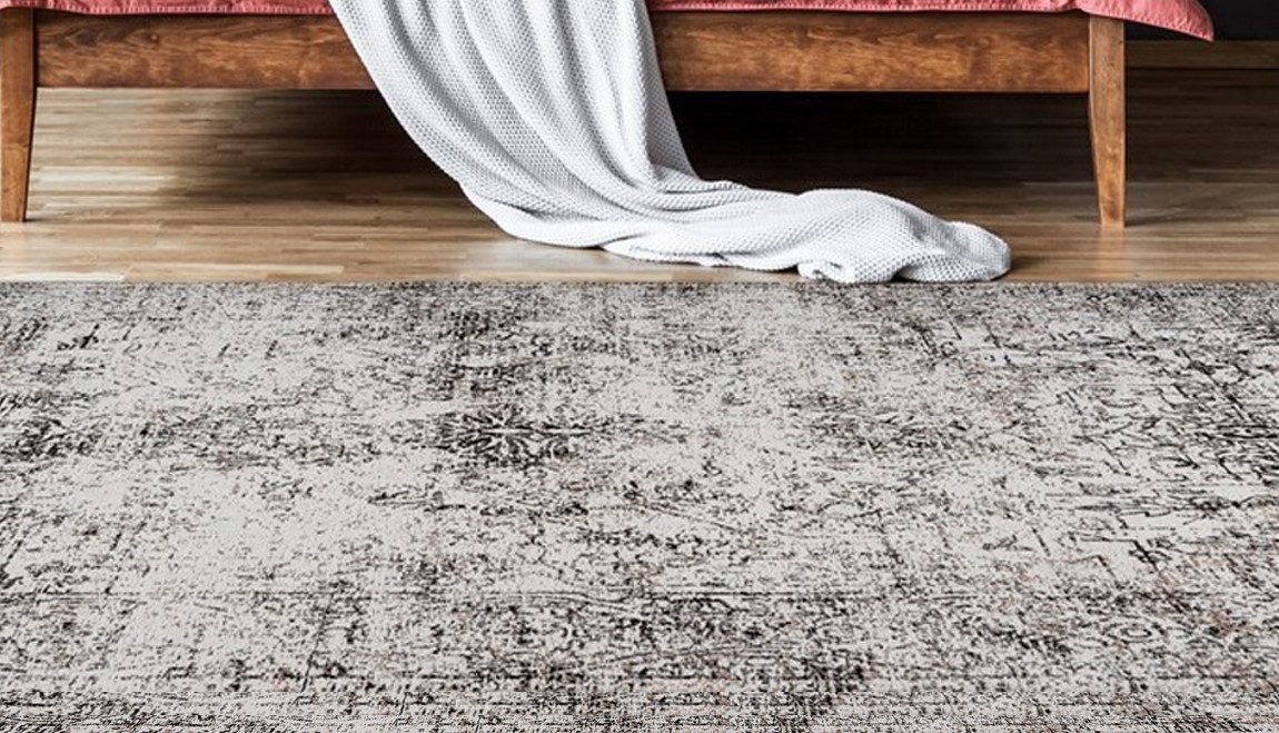 Arte Espina Teppich Iglesia 500, rechteckig, Höhe: 10 mm, Jacquard-Teppich, dezente Farbwahl, Rücken aus 100 % Baumwolle