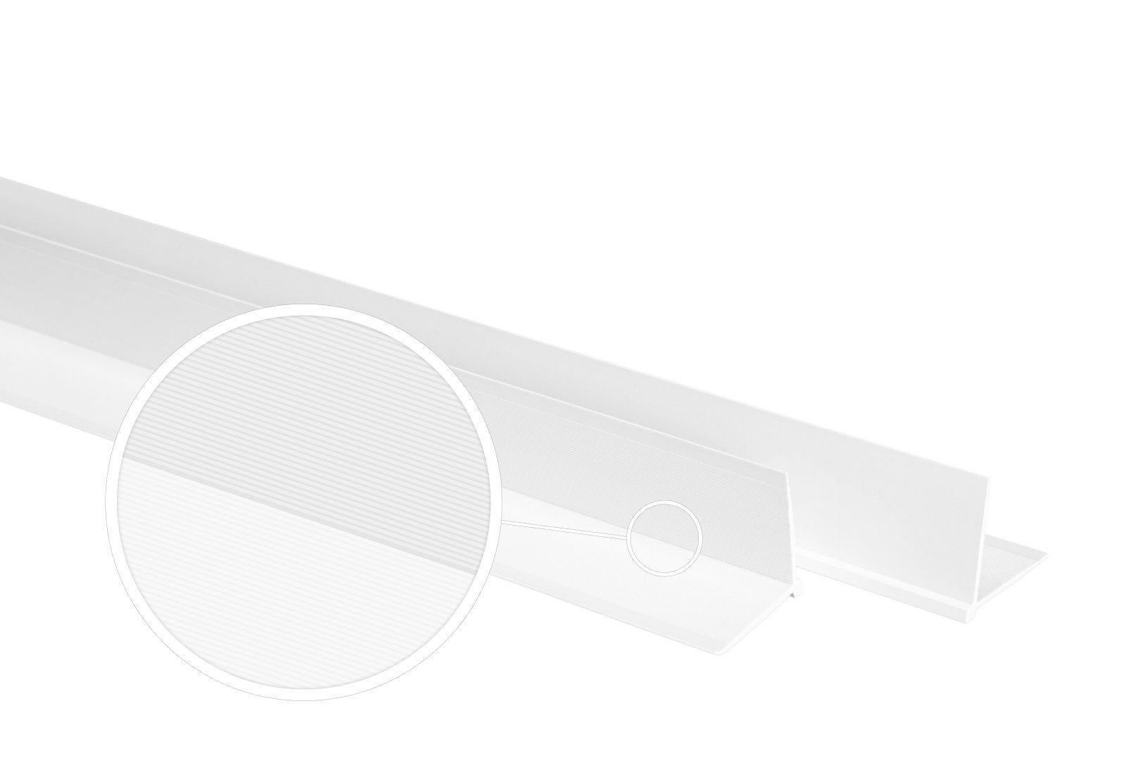 Lemal Winkelprofil Tapetenecke 0101 (2 Meter Tapetenleisten - Maler Eckwinkel Kantenschutz L-Profil weiß 23x23mm (1 Leiste / 2 Meter) Wohnzimmer Tapetenaußenwinkel Altbau)