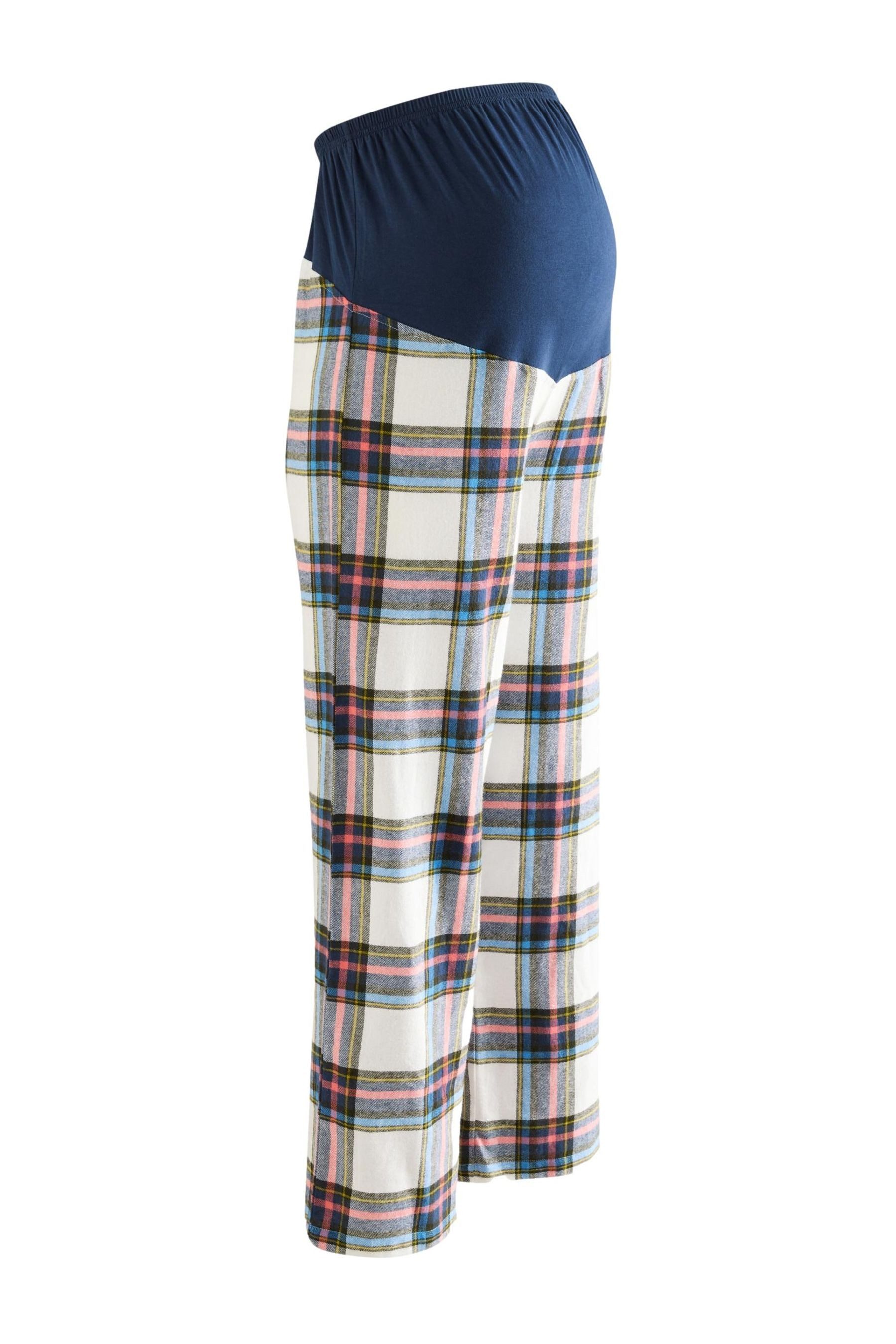 Umstandspyjama Pyjamahose aus Flanell, Umstandsmode