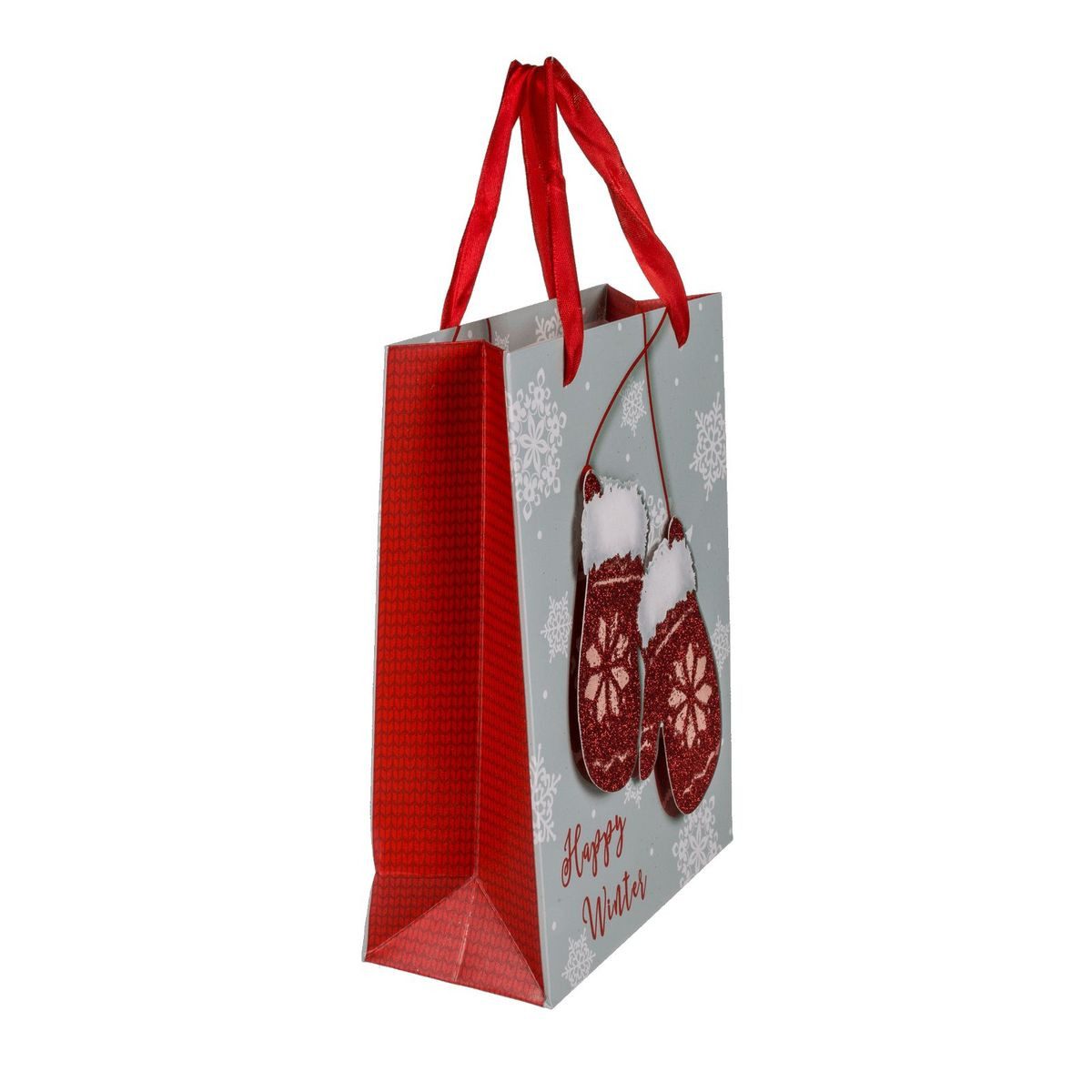 Marabellas Shop Tragetasche 3er Set 3D Glitzermotiv Geschenktasche Geschenktüte mit Tragegriff, passende Motivreihe