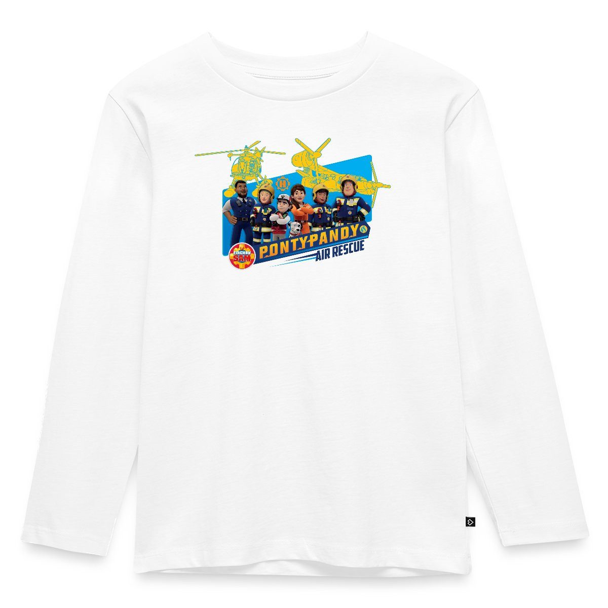 T-Shirt Feuerwehrmann Sam™ Pontypandy Air Rescue Kinder Premium Langarmshirt