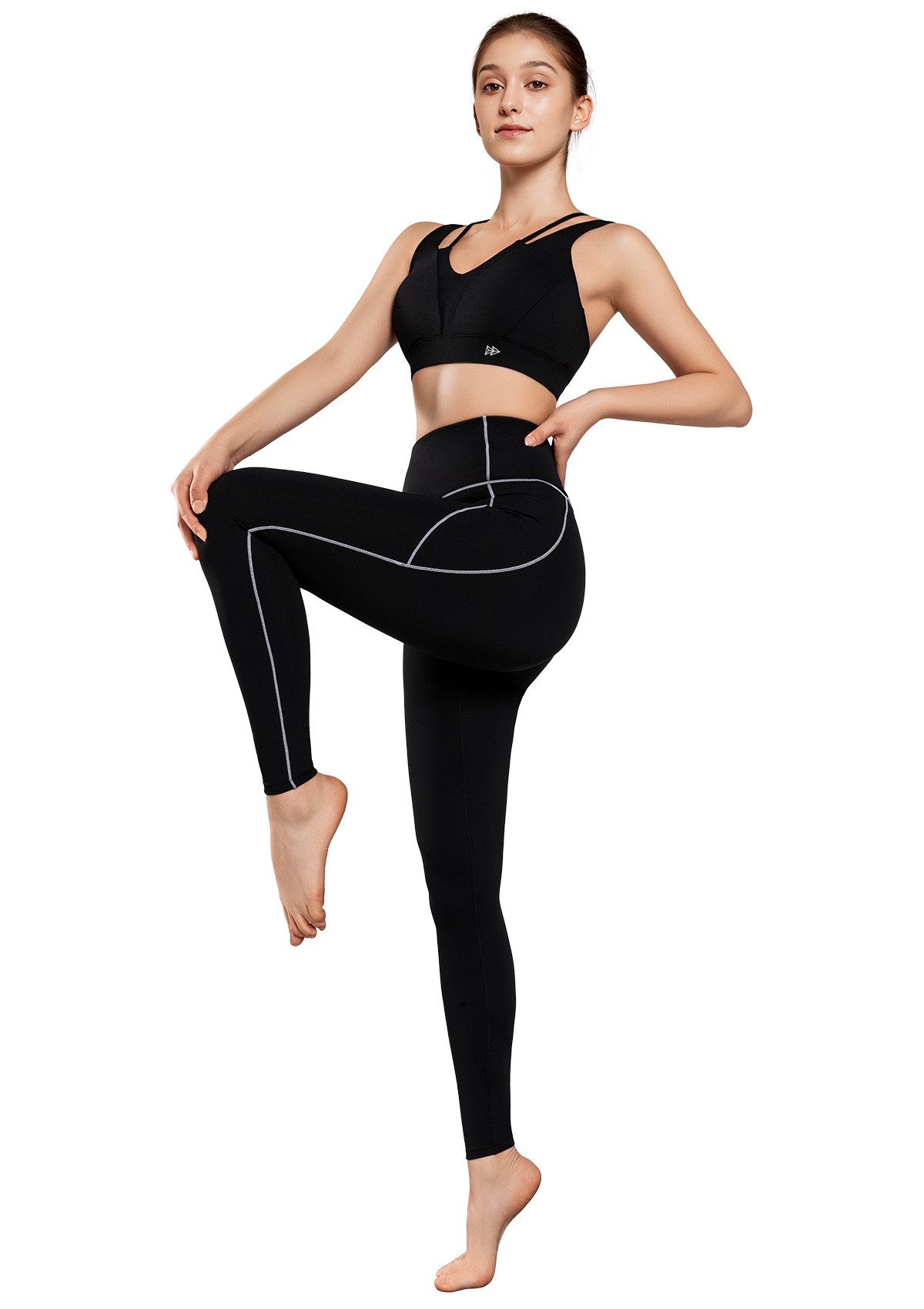 Yvette Leggings damen sport Lang Sporthose, E110702A19